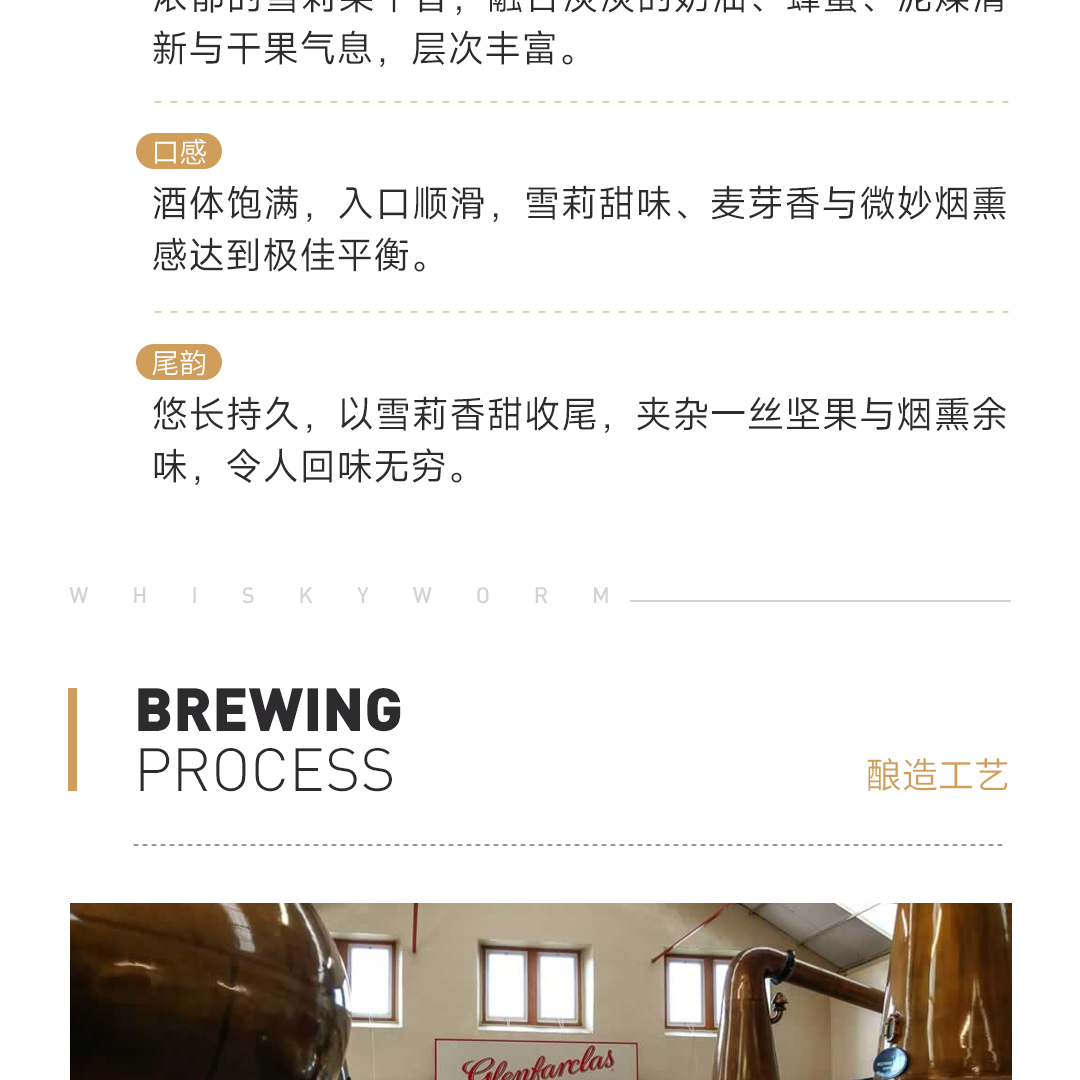 【经典中样】Glenfarclas 格兰花格15年2017 单一麦芽威士忌 200ml