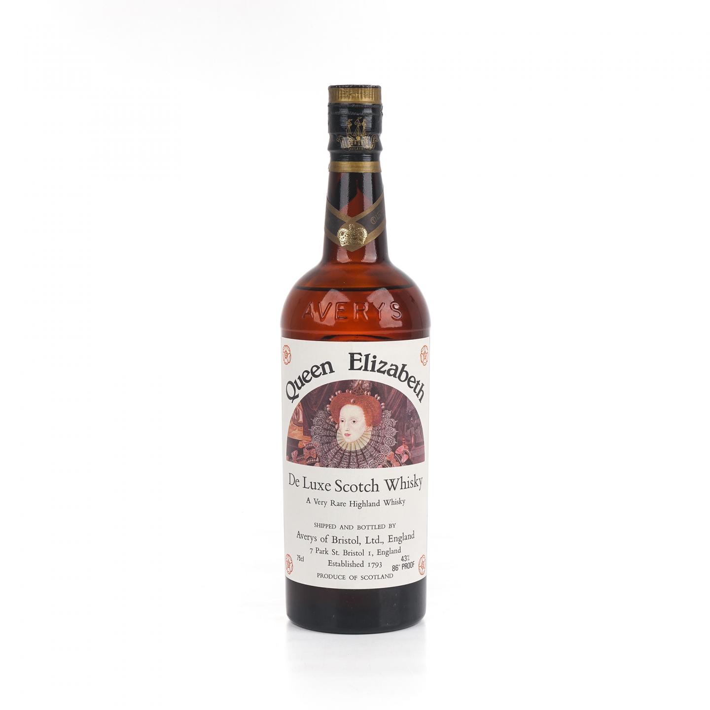 Queen Elizabeth De Luxe Scotch Whisky 750ml_大拍-酒虫网