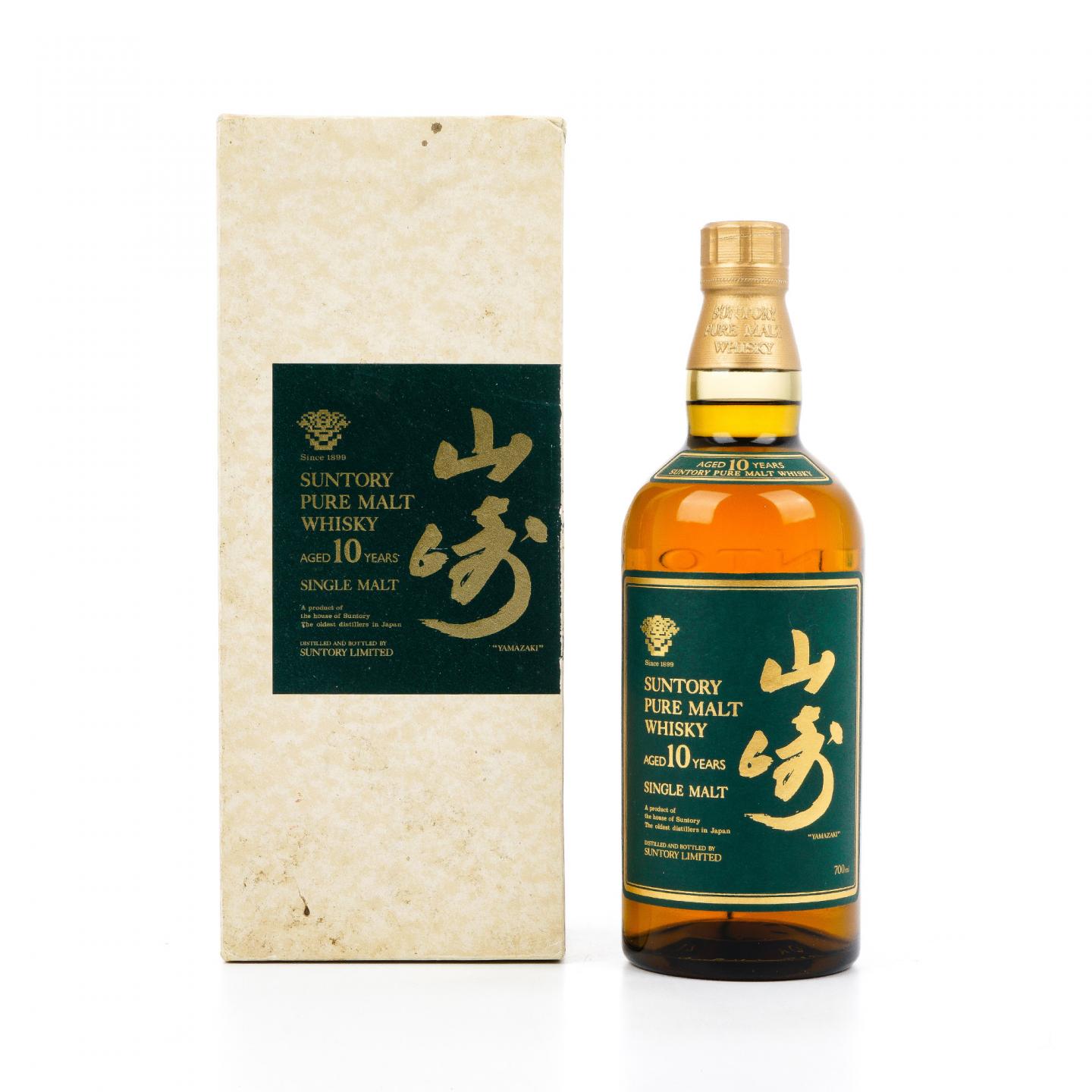 山崎 10年 金花标 Pure Malt 绿标