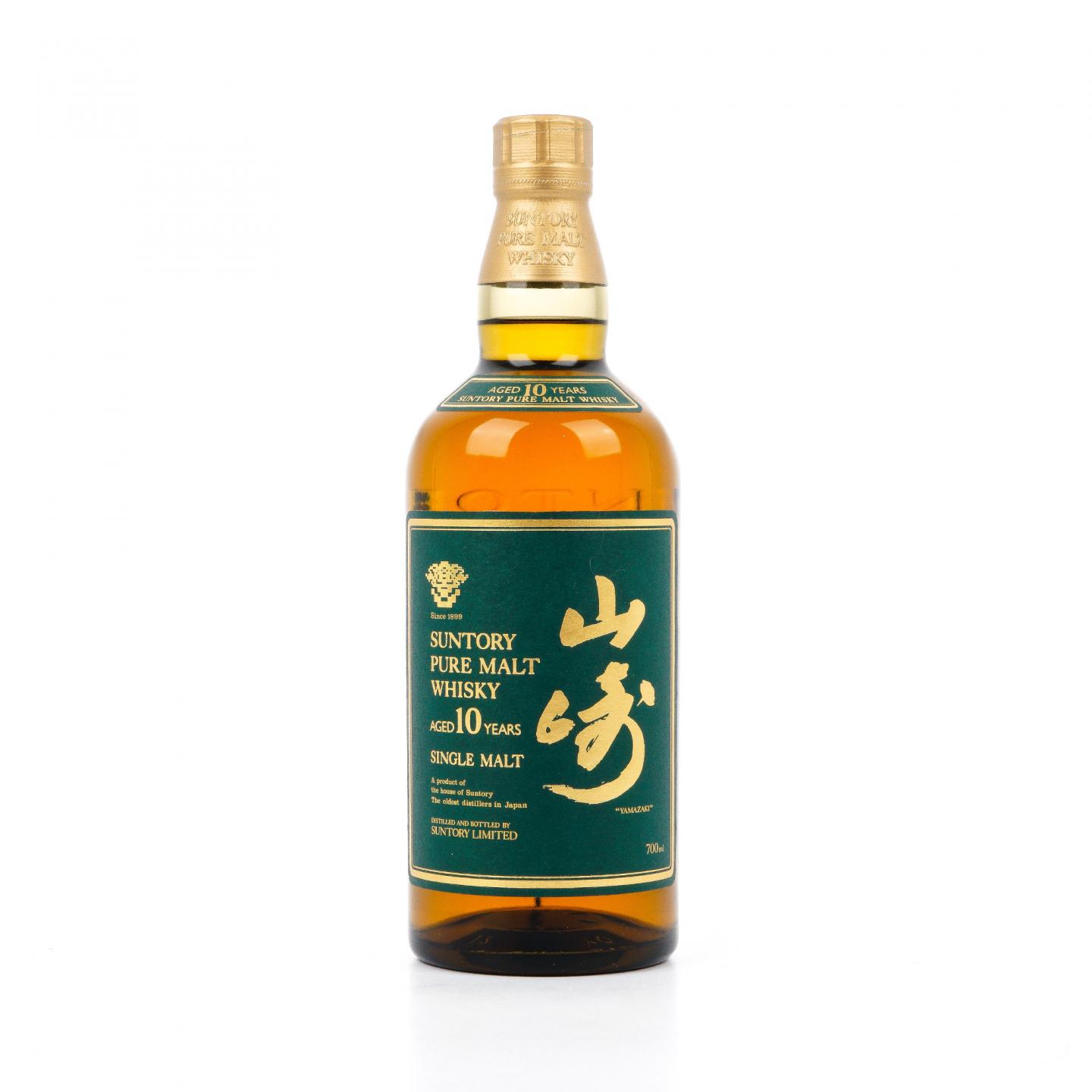 山崎 10年 金花标 Pure Malt 绿标