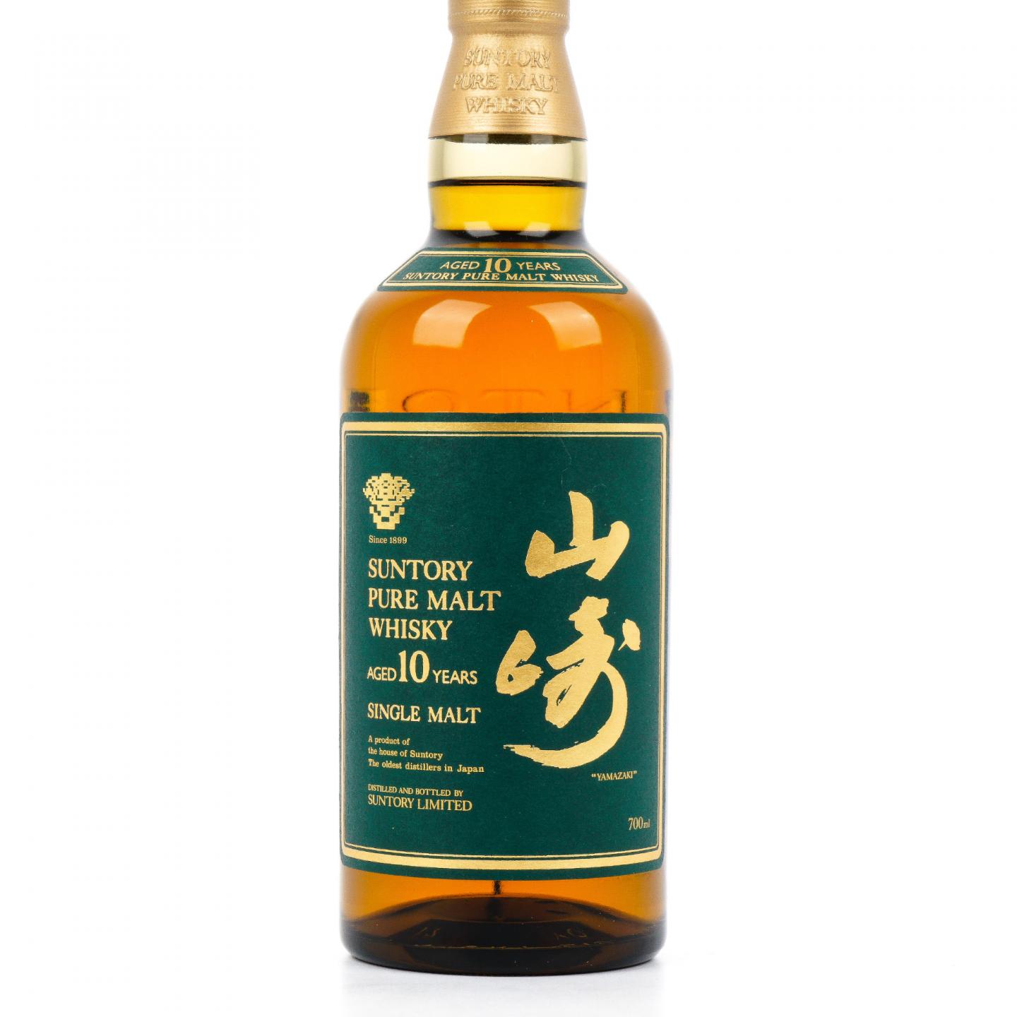 山崎 10年 金花标 Pure Malt 绿标
