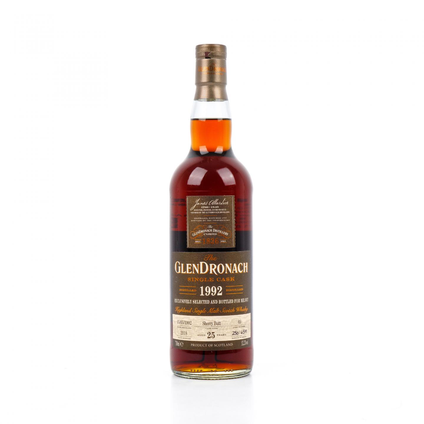 Glendronach 格兰多纳 25年 1992-2018 雪莉单桶#69