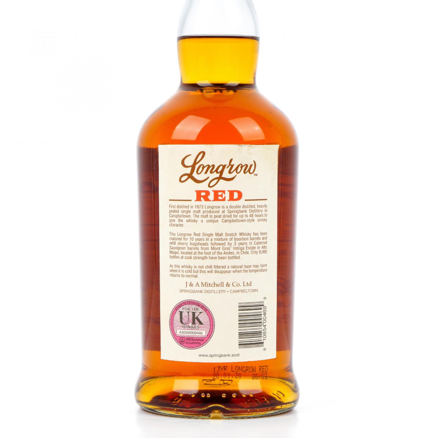 Longrow 朗格罗 13年 2020 Red 限量版 51.6%