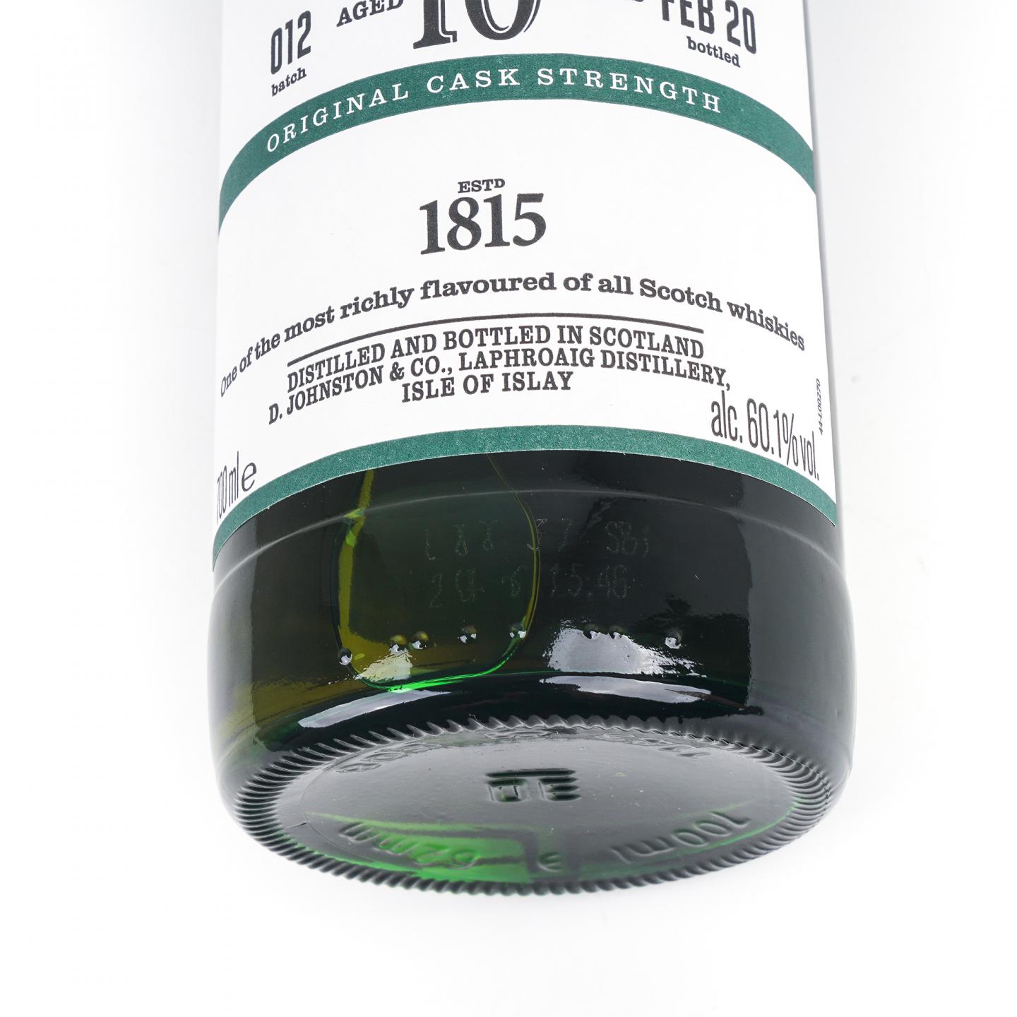 Laphroaig 拉弗格 10年 2020 桶强 Batch 012 行货