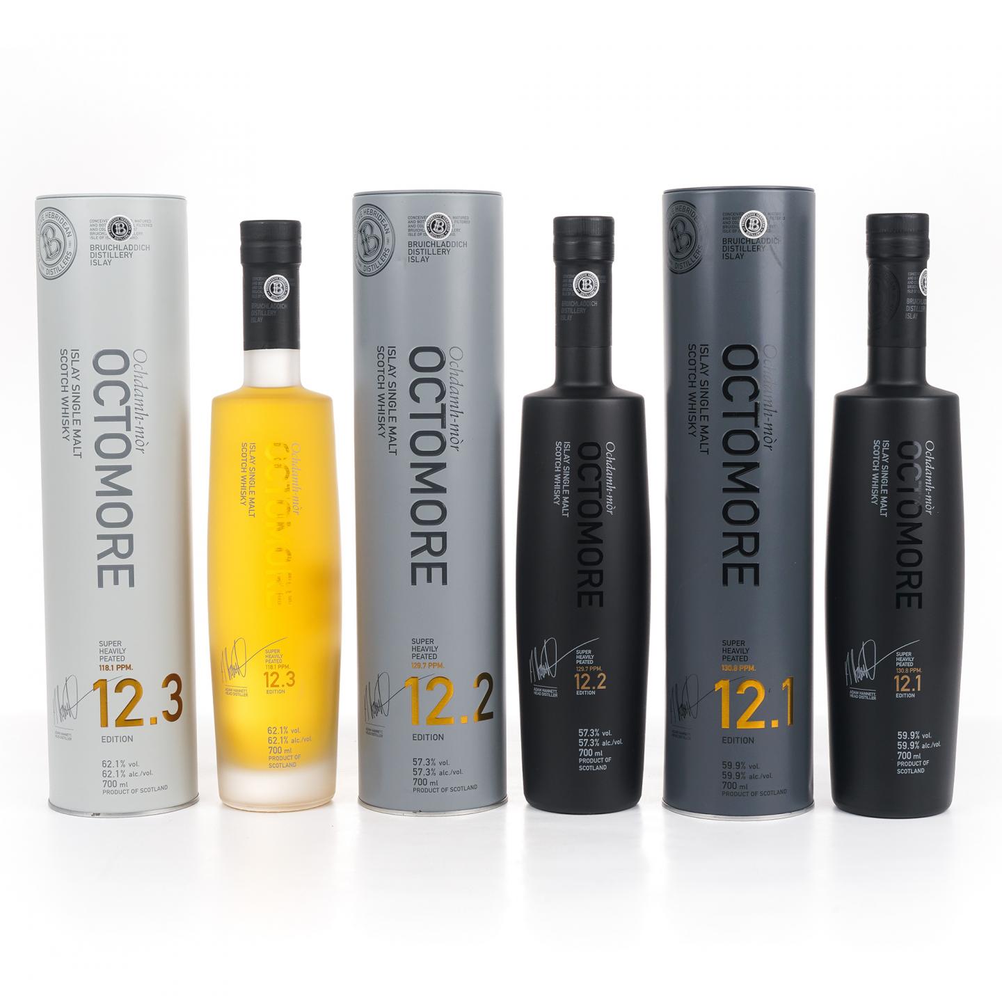 Bruichladdich 布赫拉迪 泥煤怪兽 12.1/12.2/12.3 3瓶组 行货