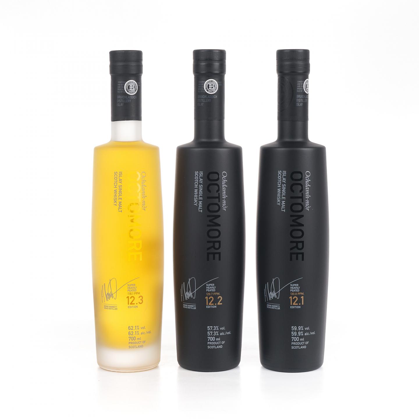 Bruichladdich 布赫拉迪 泥煤怪兽 12.1/12.2/12.3 3瓶组 行货