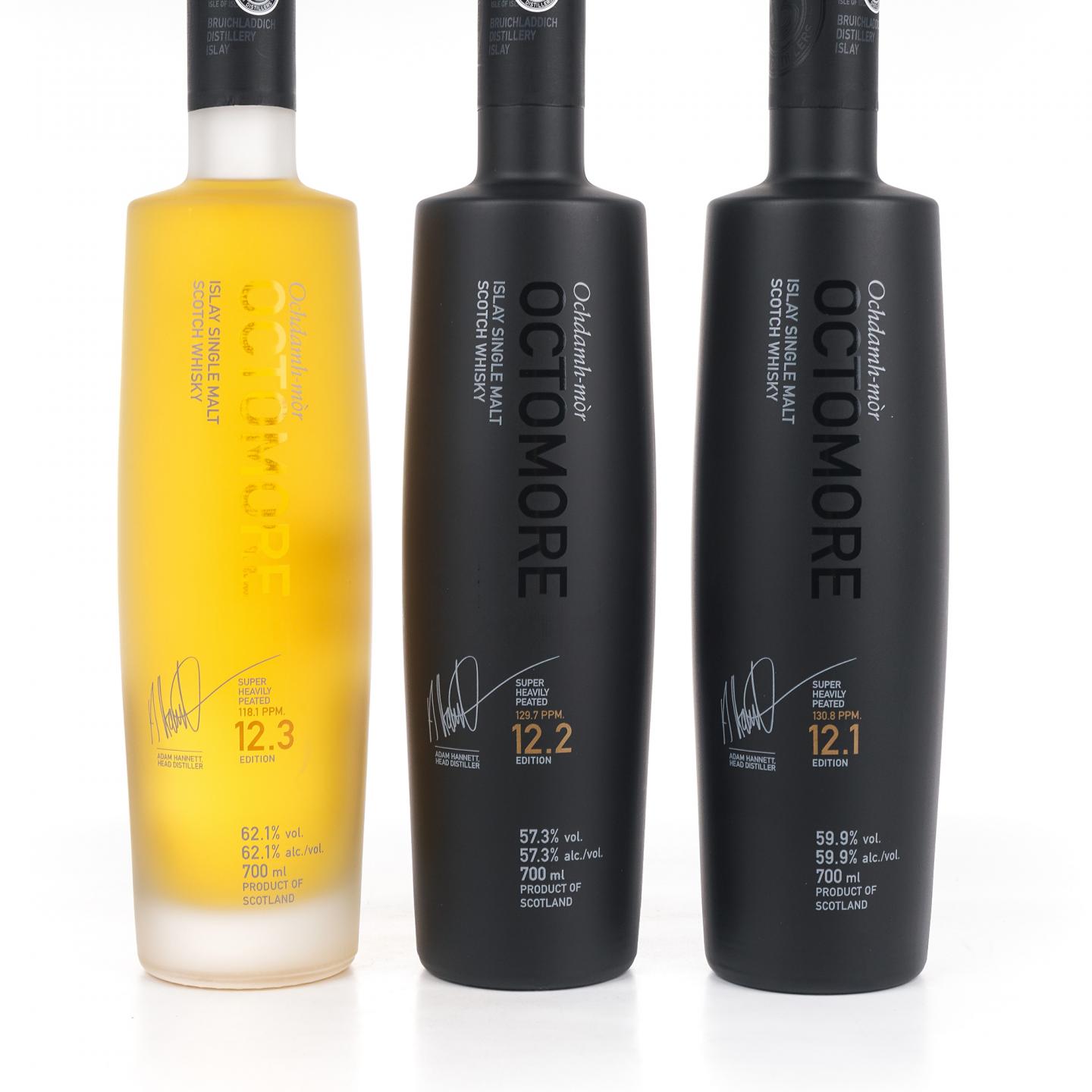 Bruichladdich 布赫拉迪 泥煤怪兽 12.1/12.2/12.3 3瓶组 行货