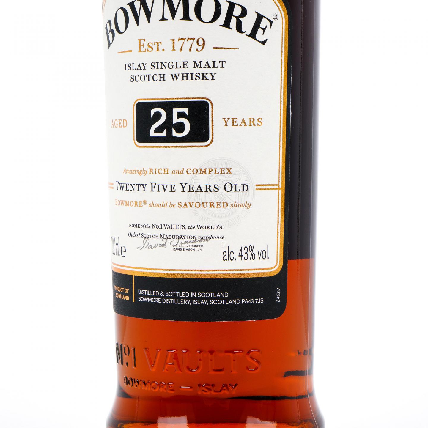 Bowmore 波摩 25年 2021 单一麦芽 行货 黑盒