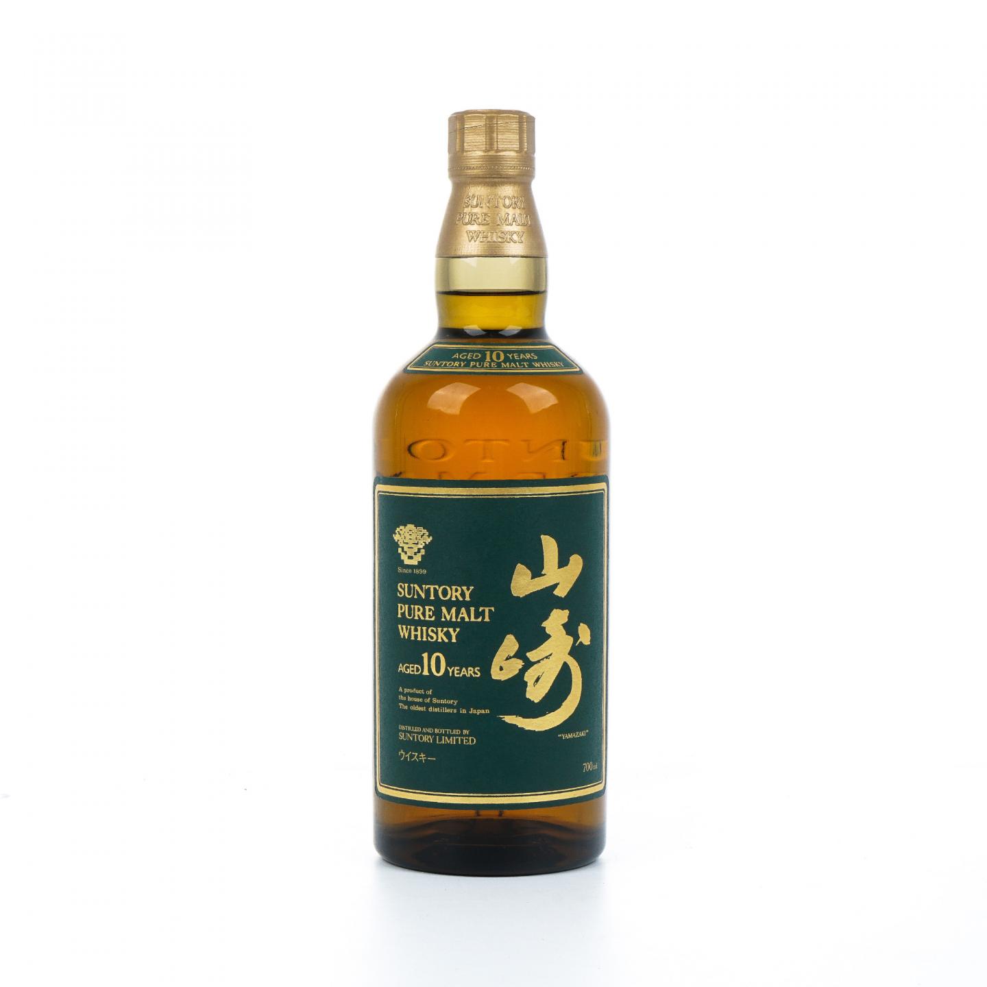 山崎 10年 金花标 Pure Malt 绿标 700ml