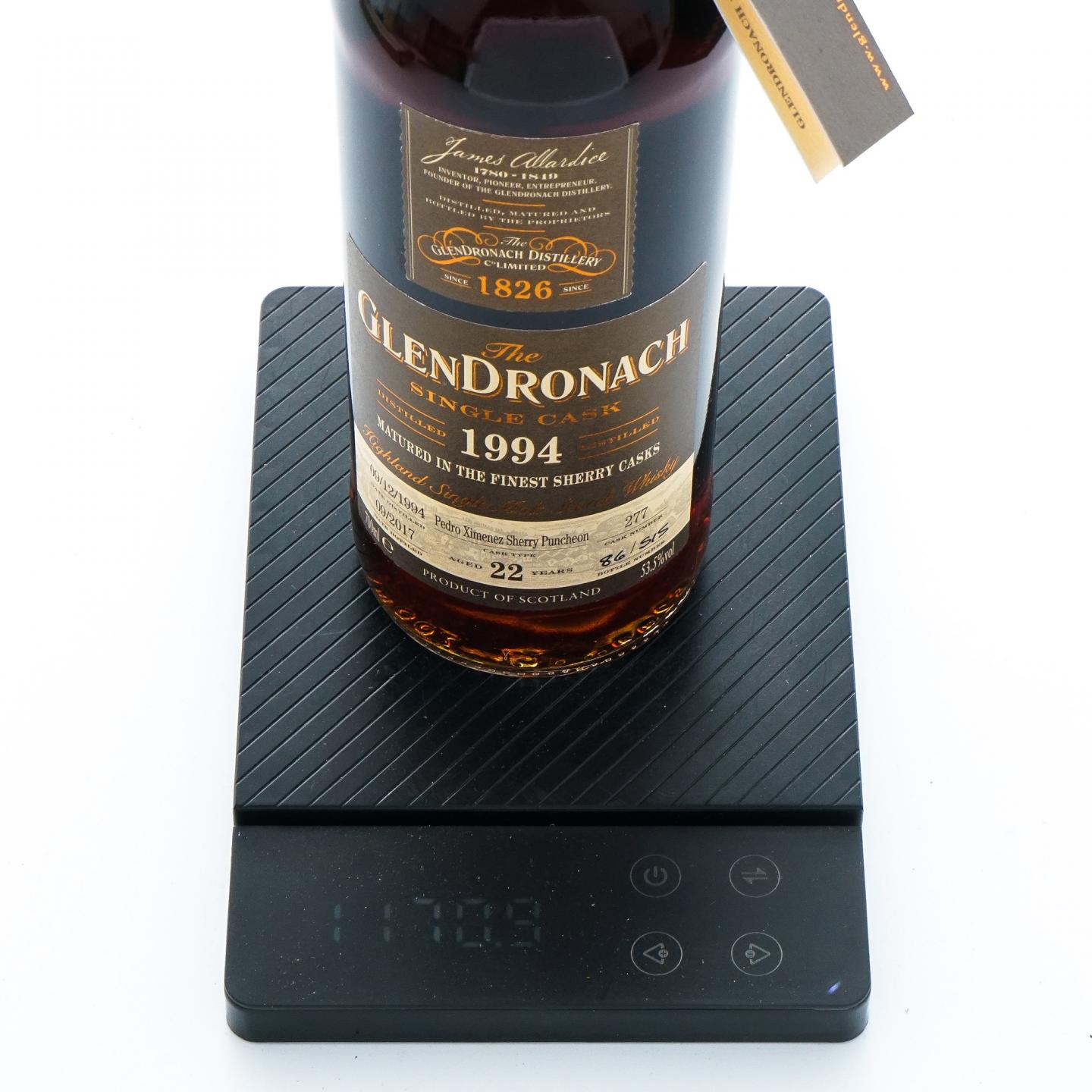 Glendronach 格兰多纳 22年 1994-2017 单桶#277