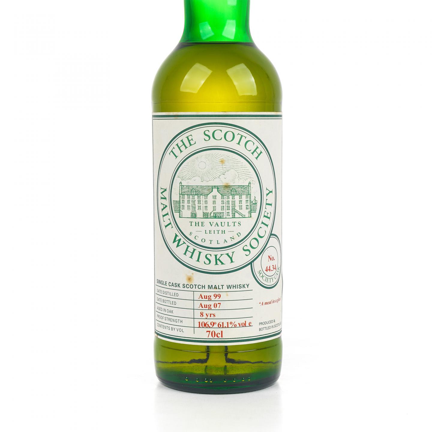 SMWS 44.34 克莱拉奇 8年 1999-2007 单桶