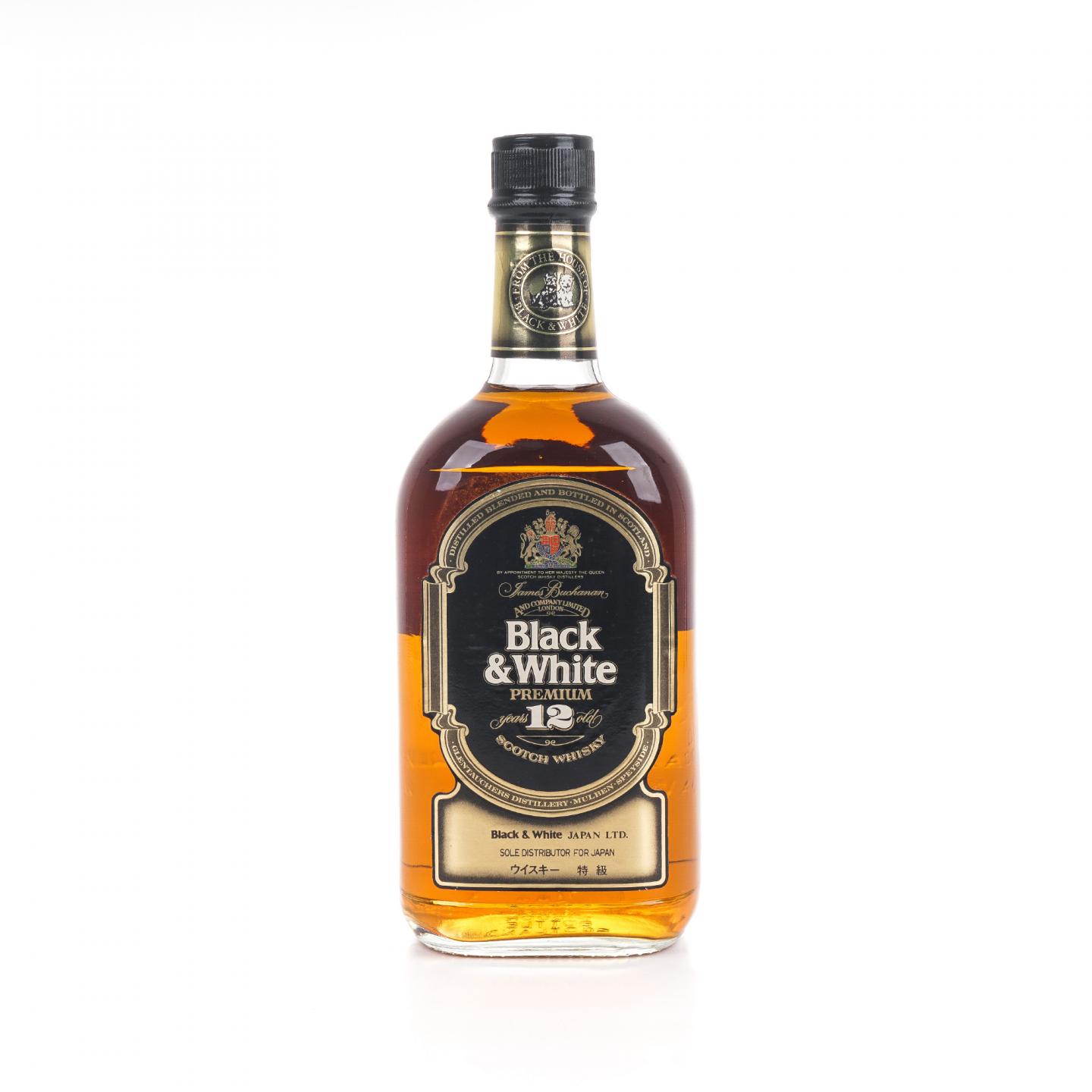 Black & White 黑白狗 12年 特级 调和 日本限定版 750ml