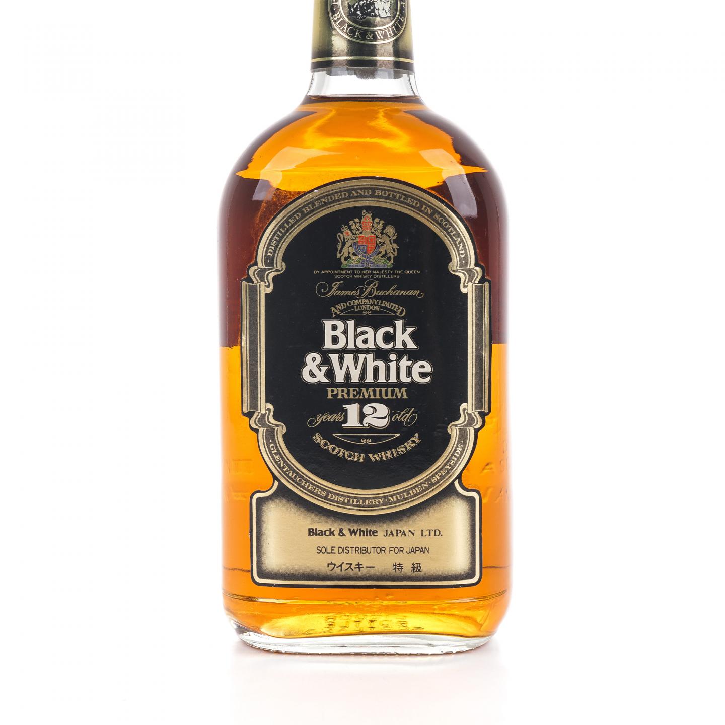 Black & White 黑白狗 12年 特级 调和 日本限定版 750ml