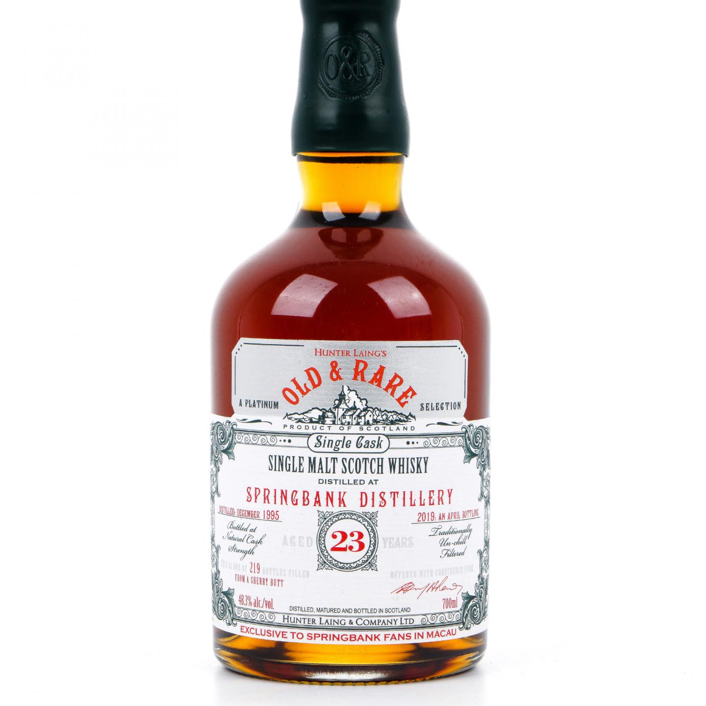 Springbank 云顶 23年 1995-2019 HL Old & Rare 雪莉单桶 桶强 48.3%Vol.