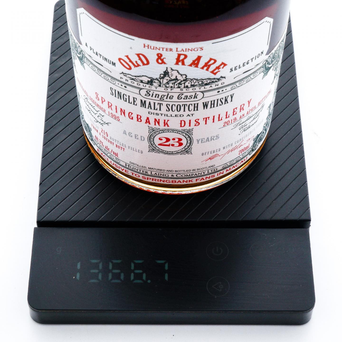 Springbank 云顶 23年 1995-2019 HL Old & Rare 雪莉单桶 桶强 48.3%Vol.
