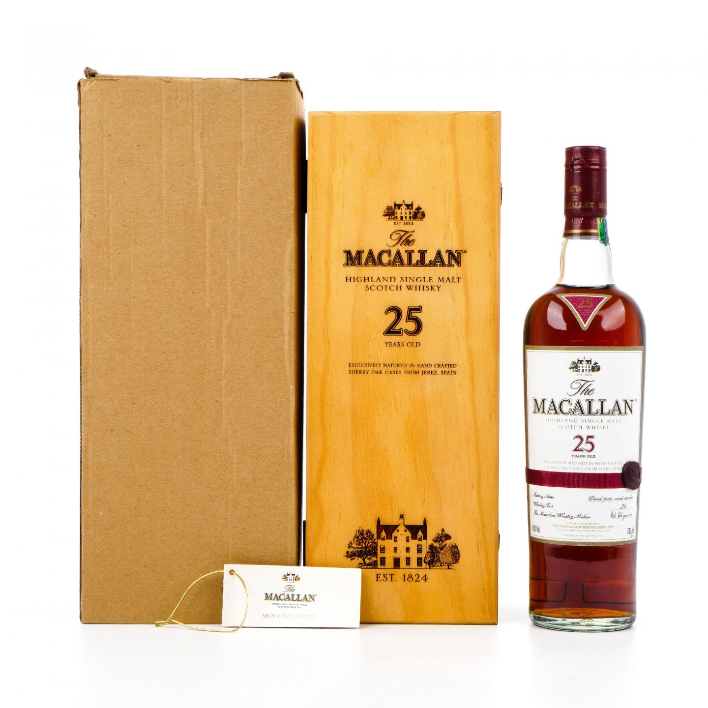 Macallan 麦卡伦 25年 红腰带 木盒 700ml