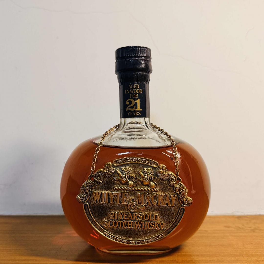 80年代 怀特·马凯 双狮21年水晶瓶雪莉桶苏格兰威士忌 750ml 43%