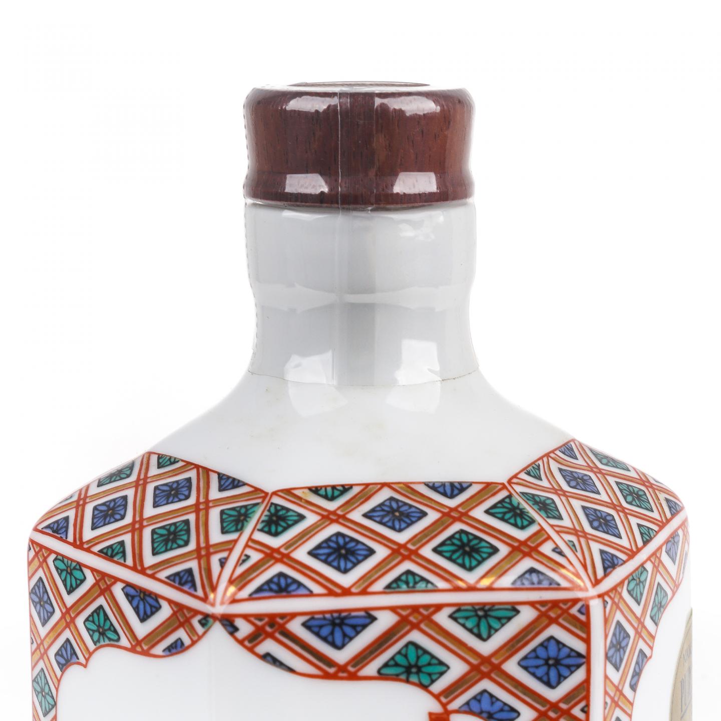 余市 绝版「西洋人物八角瓶」有田烧 纯麦 600ml