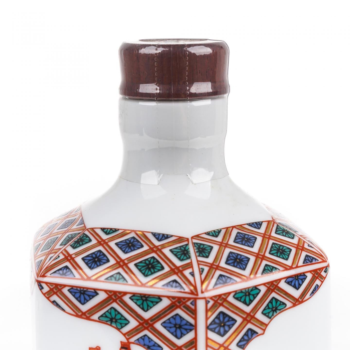 余市 绝版「西洋人物八角瓶」有田烧 纯麦 600ml