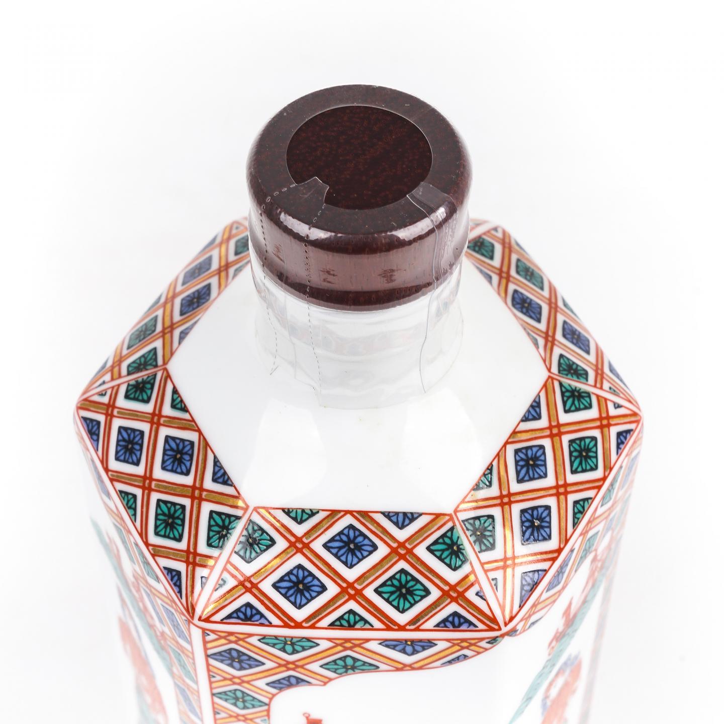 余市 绝版「西洋人物八角瓶」有田烧 纯麦 600ml