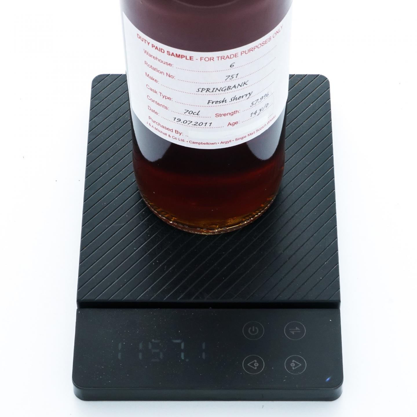 Springbank 云顶 14年 2011 完税瓶 新鲜雪莉桶