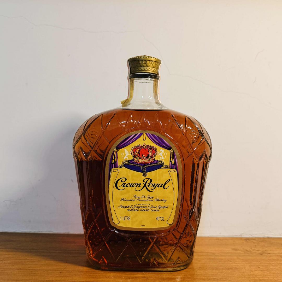 1983年 施格兰 旧版皇冠单一年份加拿大威士忌 1000ml 40%