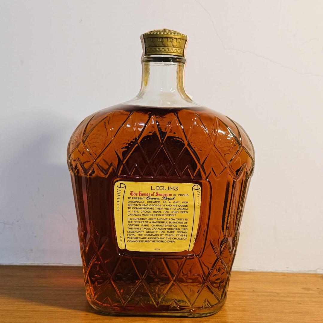 1983年 施格兰 旧版皇冠单一年份加拿大威士忌 1000ml 40%