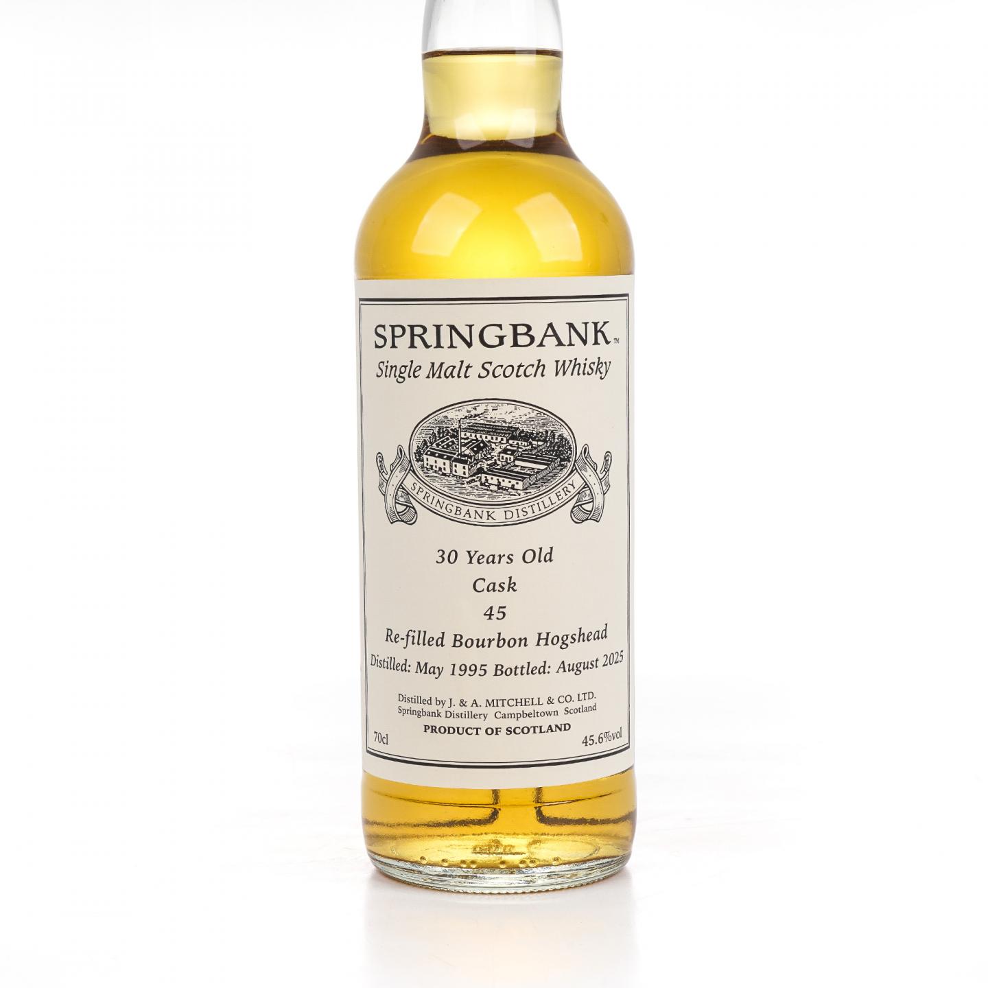 Springbank 云顶 30年 1995-2025 私人桶#45