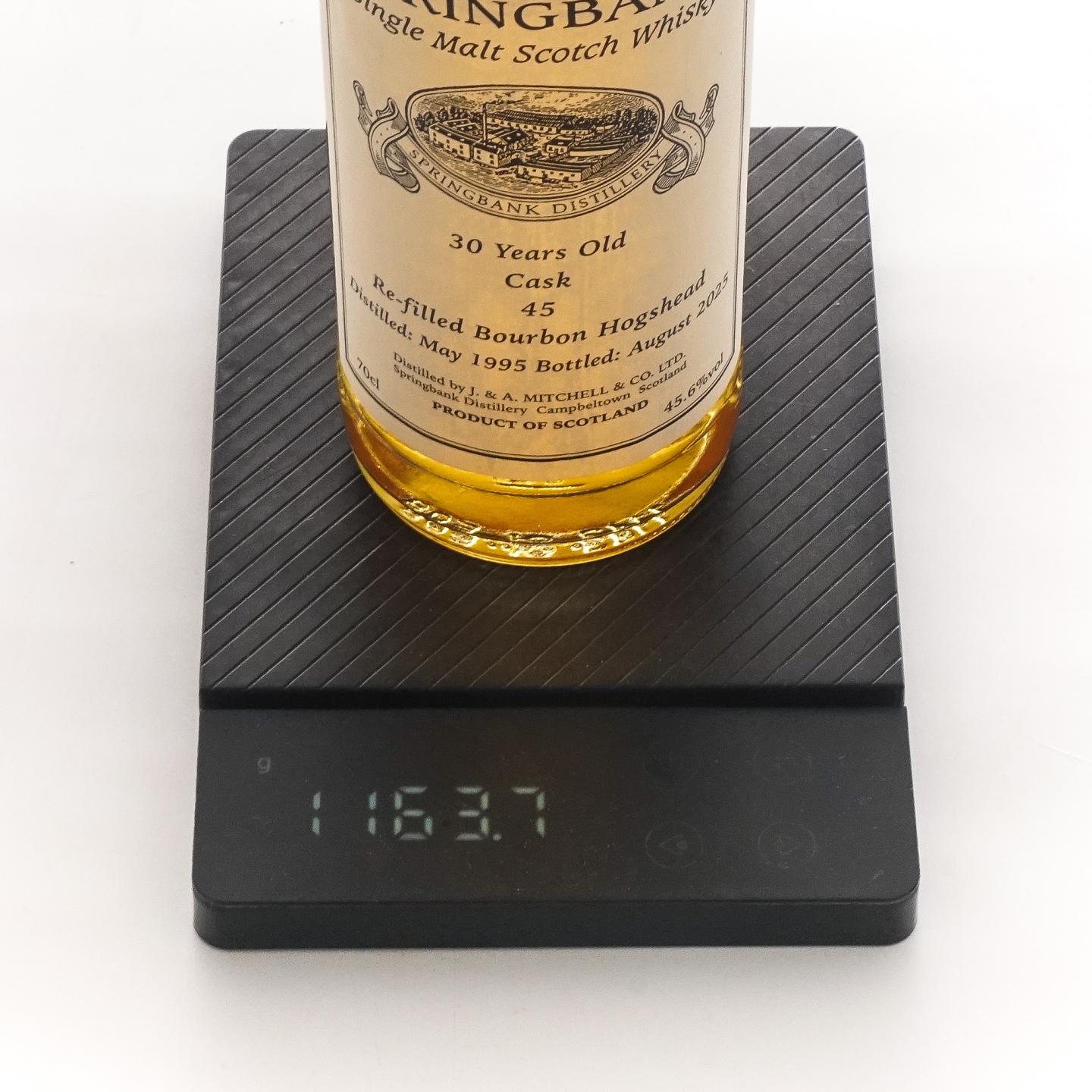 Springbank 云顶 30年 1995-2025 私人桶#45