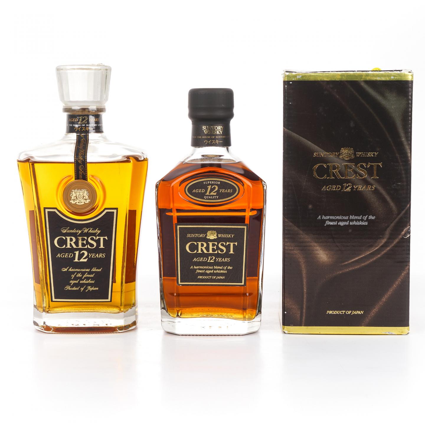 三得利 Crest 12年 金狮标 2瓶组 750ml/700ml