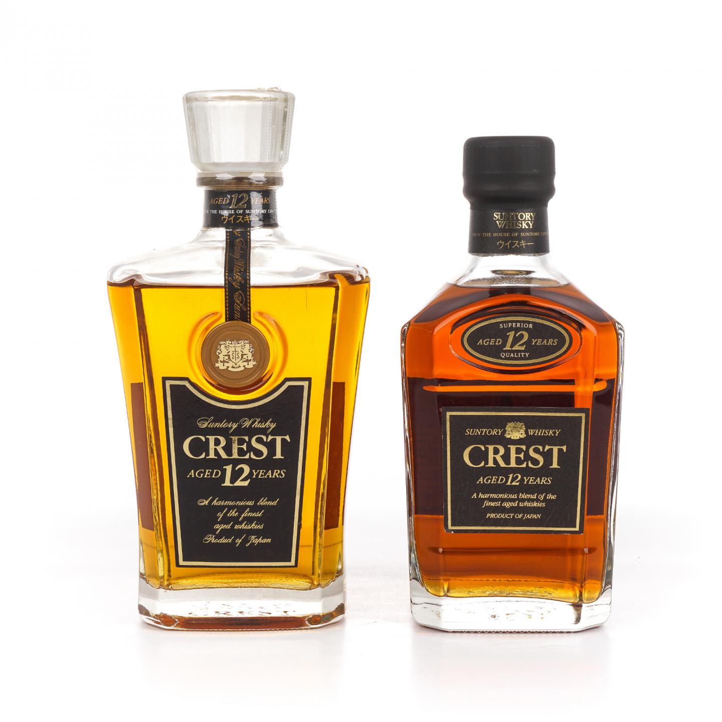 三得利 Crest 12年 金狮标 2瓶组 750ml/700ml