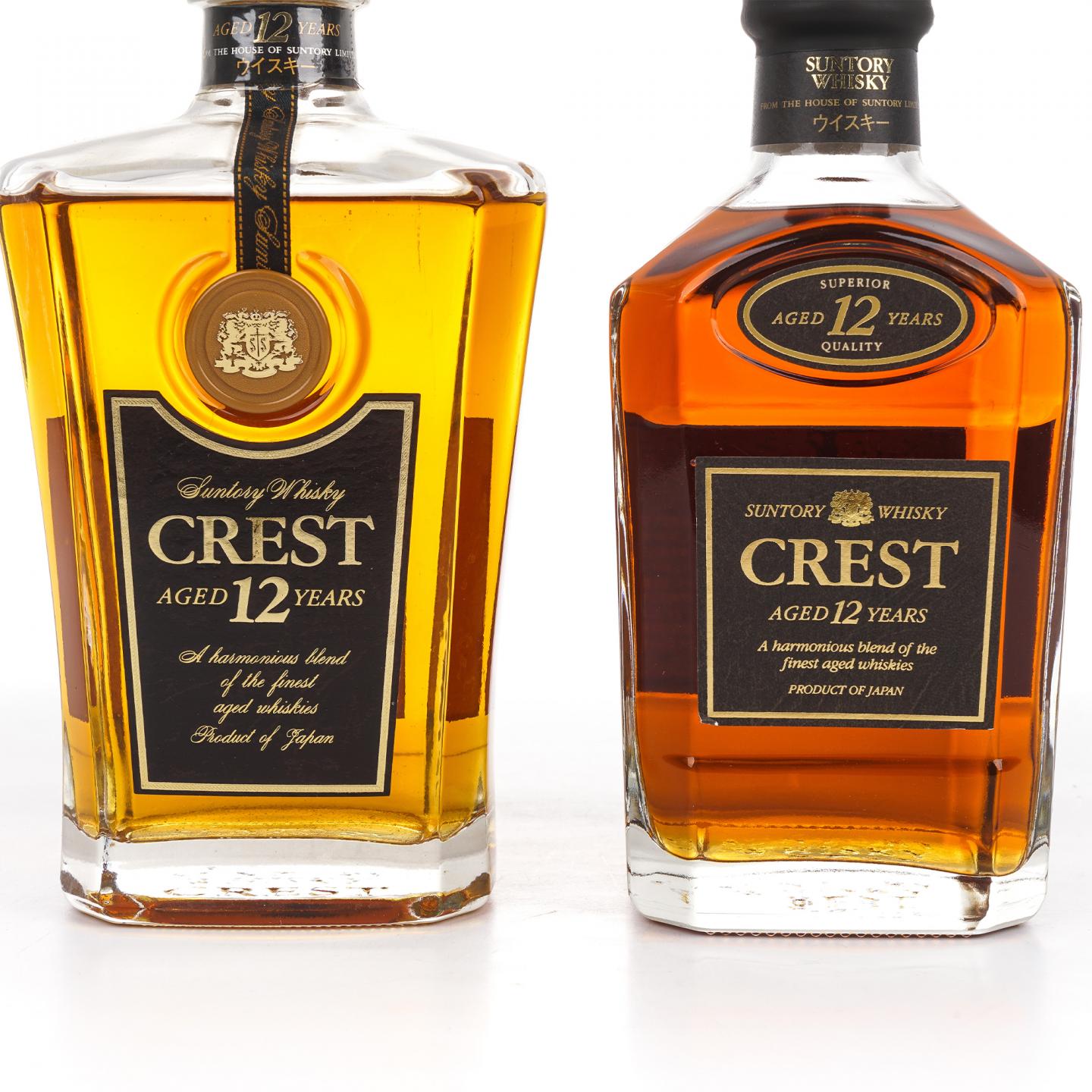 三得利 Crest 12年 金狮标 2瓶组 750ml/700ml