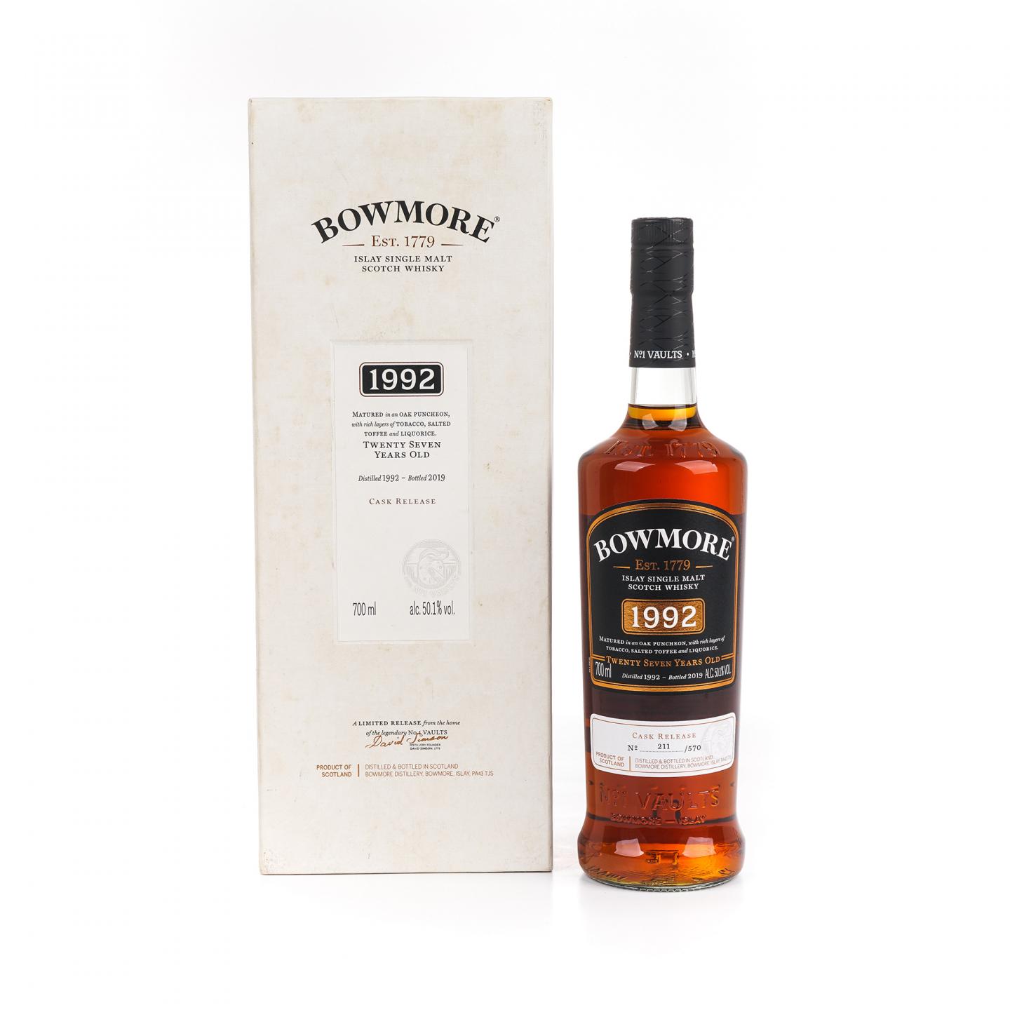 Bowmore 波摩 27年 1992-2019 行货
