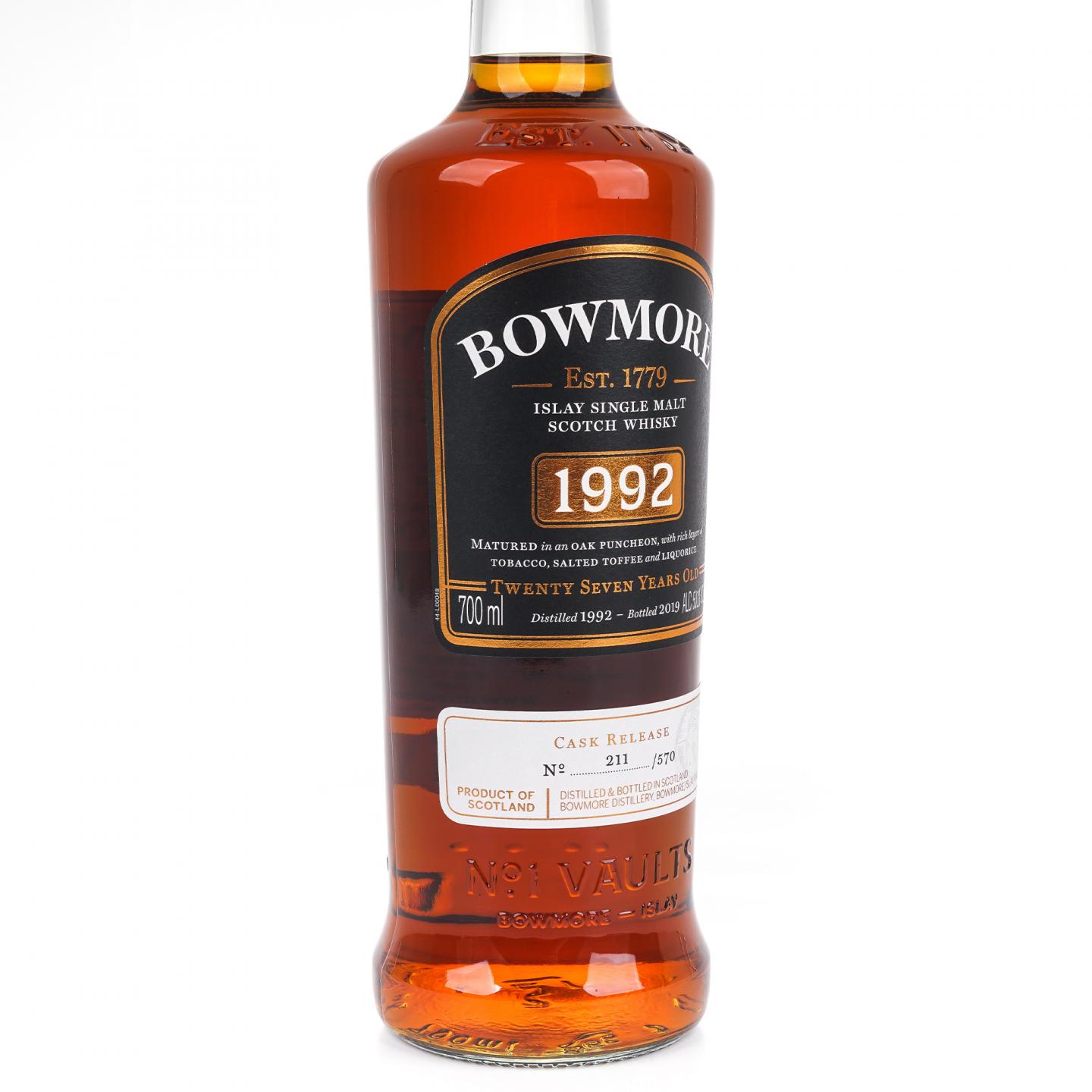 Bowmore 波摩 27年 1992-2019 行货