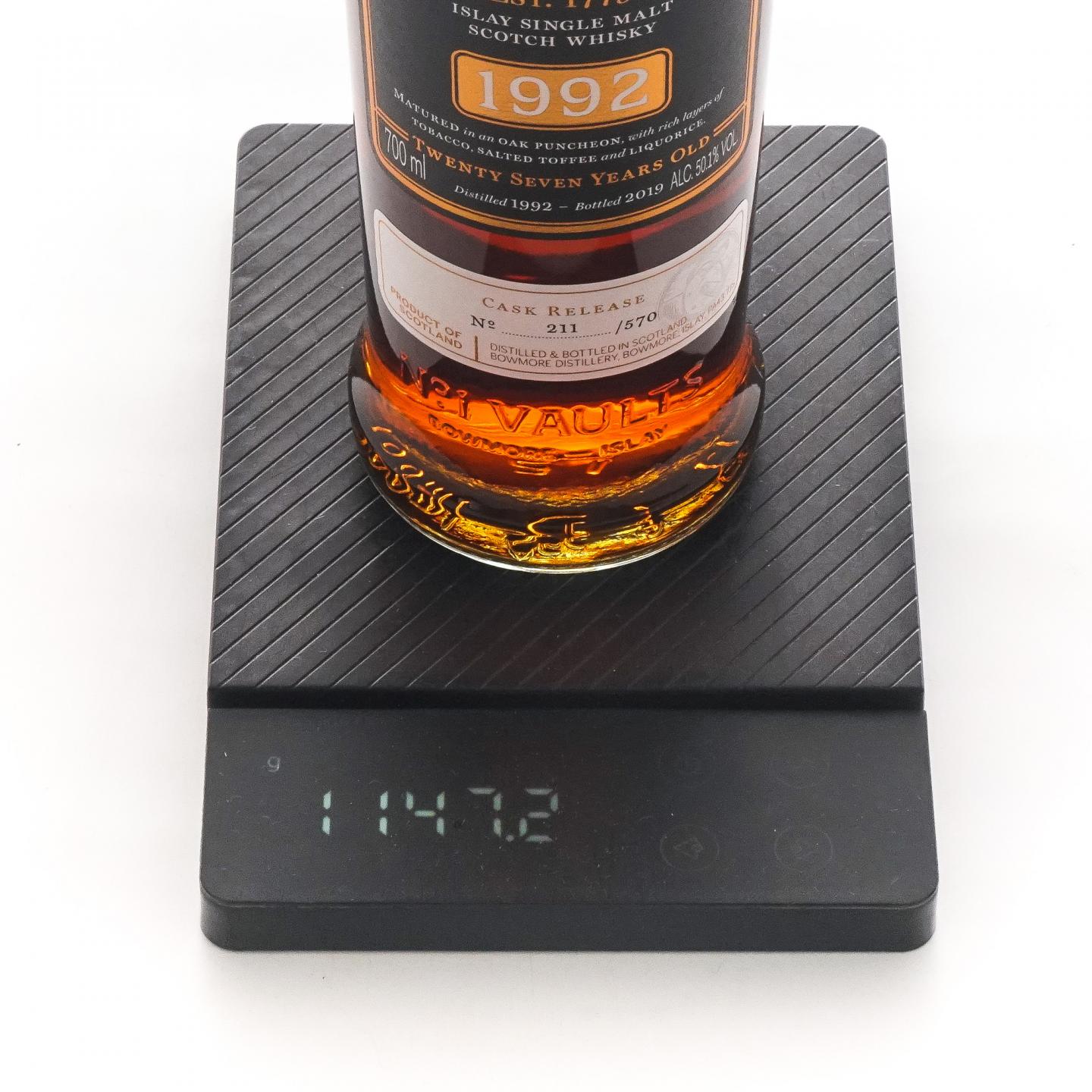 Bowmore 波摩 27年 1992-2019 行货