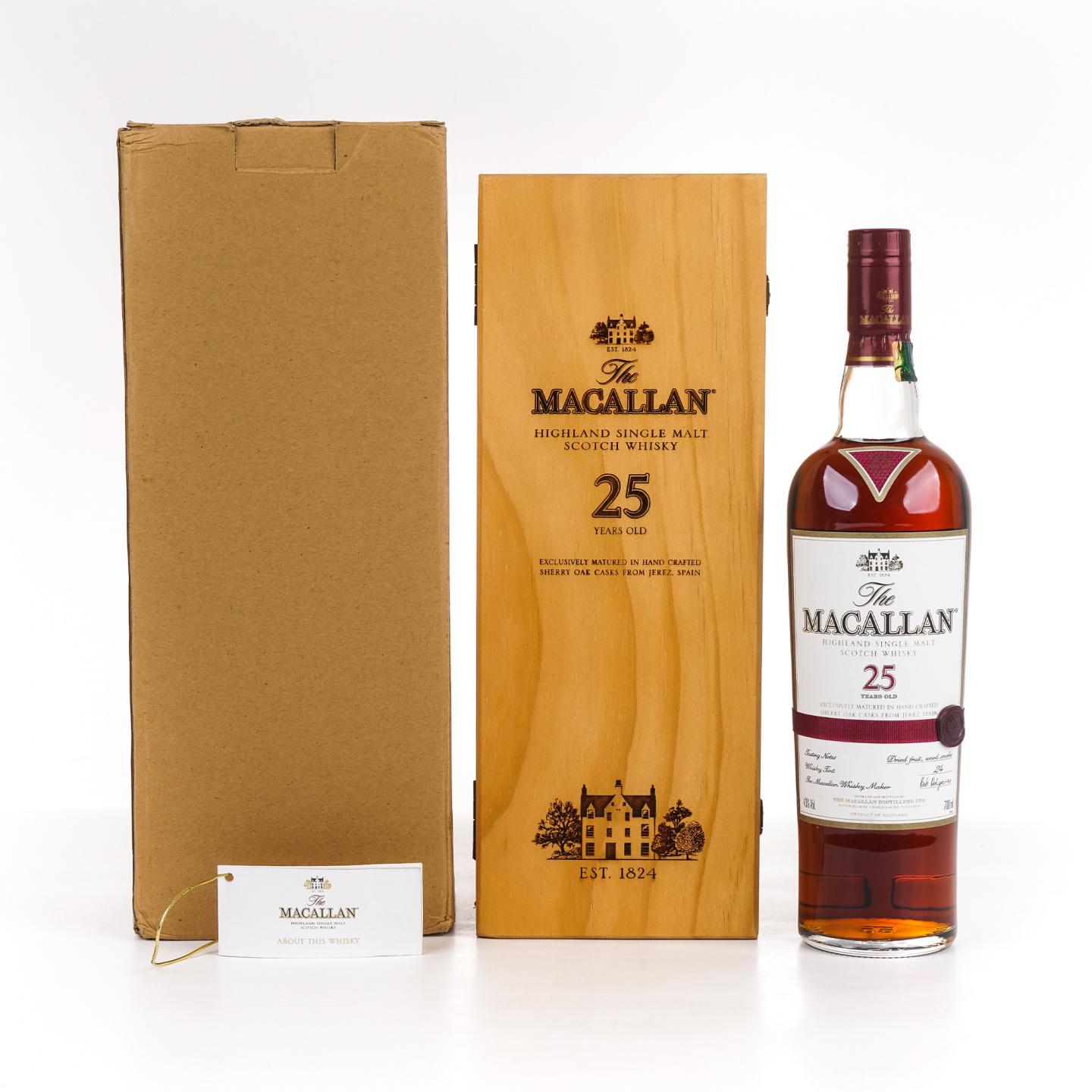 Macallan 麦卡伦 25年 红腰带 木盒