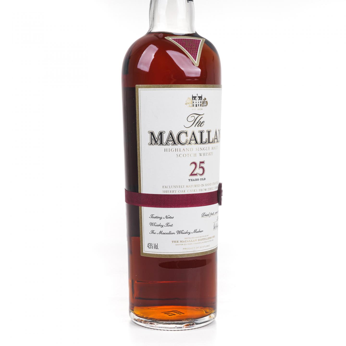 Macallan 麦卡伦 25年 红腰带 木盒