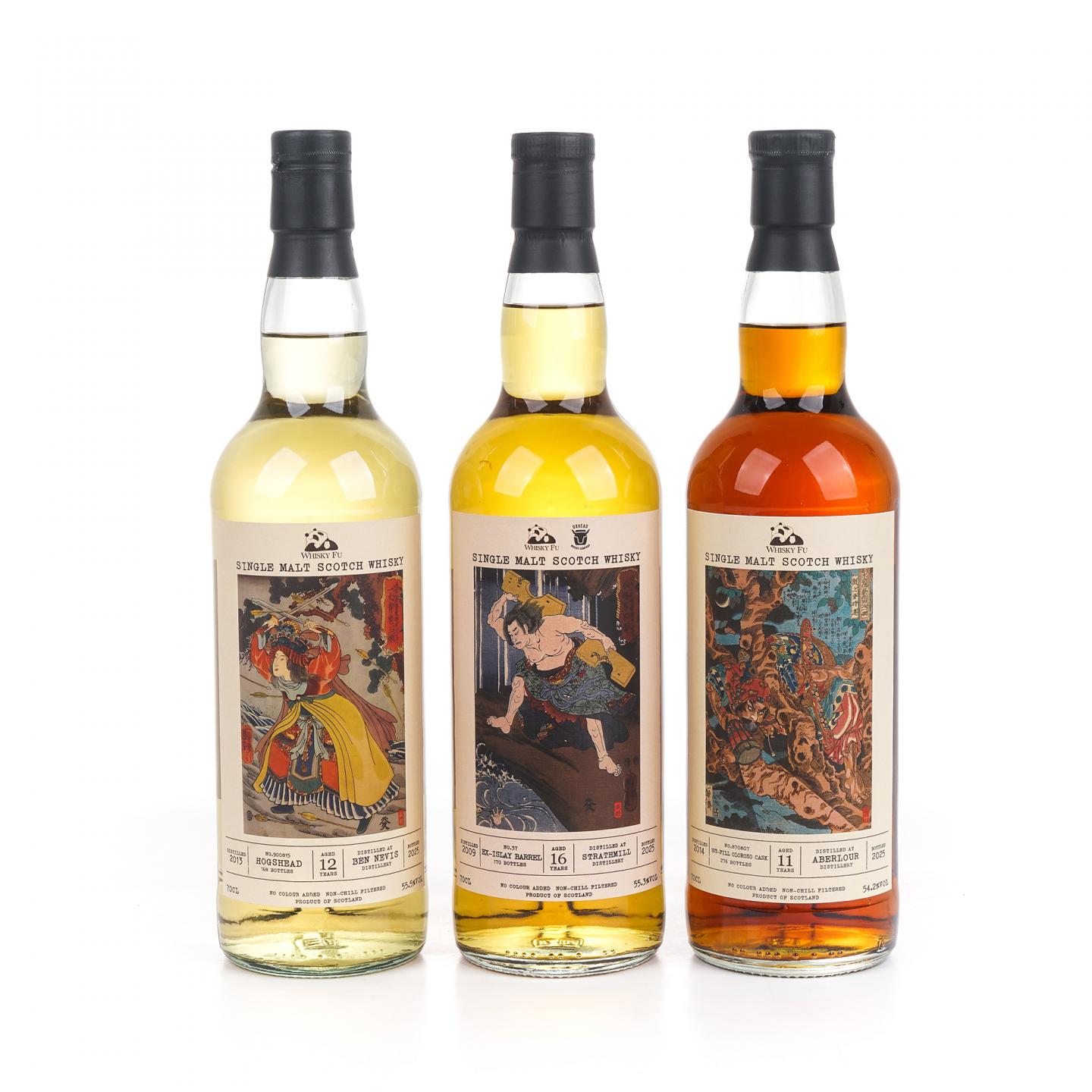 本尼维斯 12年/雅伯莱 11年/斯特拉斯米尔 16年 通俗水浒传豪杰系列 3瓶组*700ML