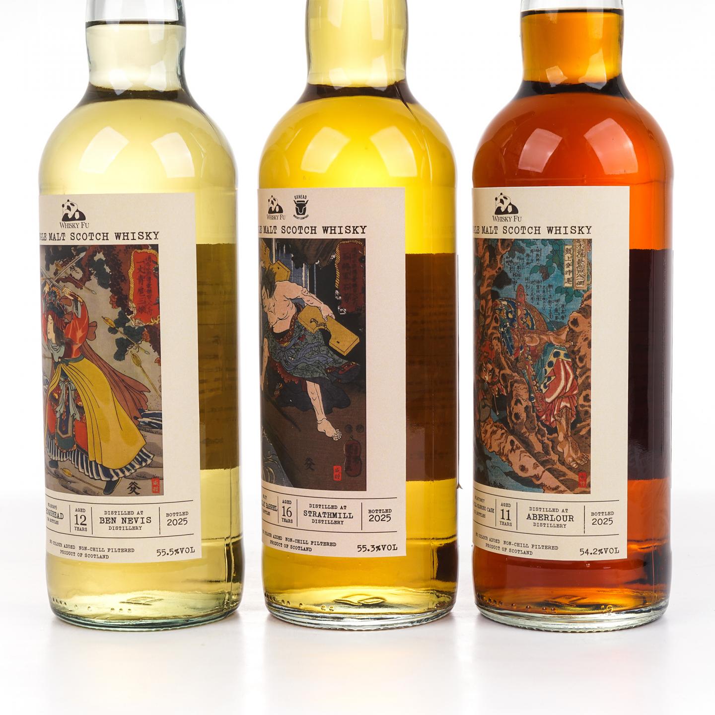 本尼维斯 12年/雅伯莱 11年/斯特拉斯米尔 16年 通俗水浒传豪杰系列 3瓶组*700ML