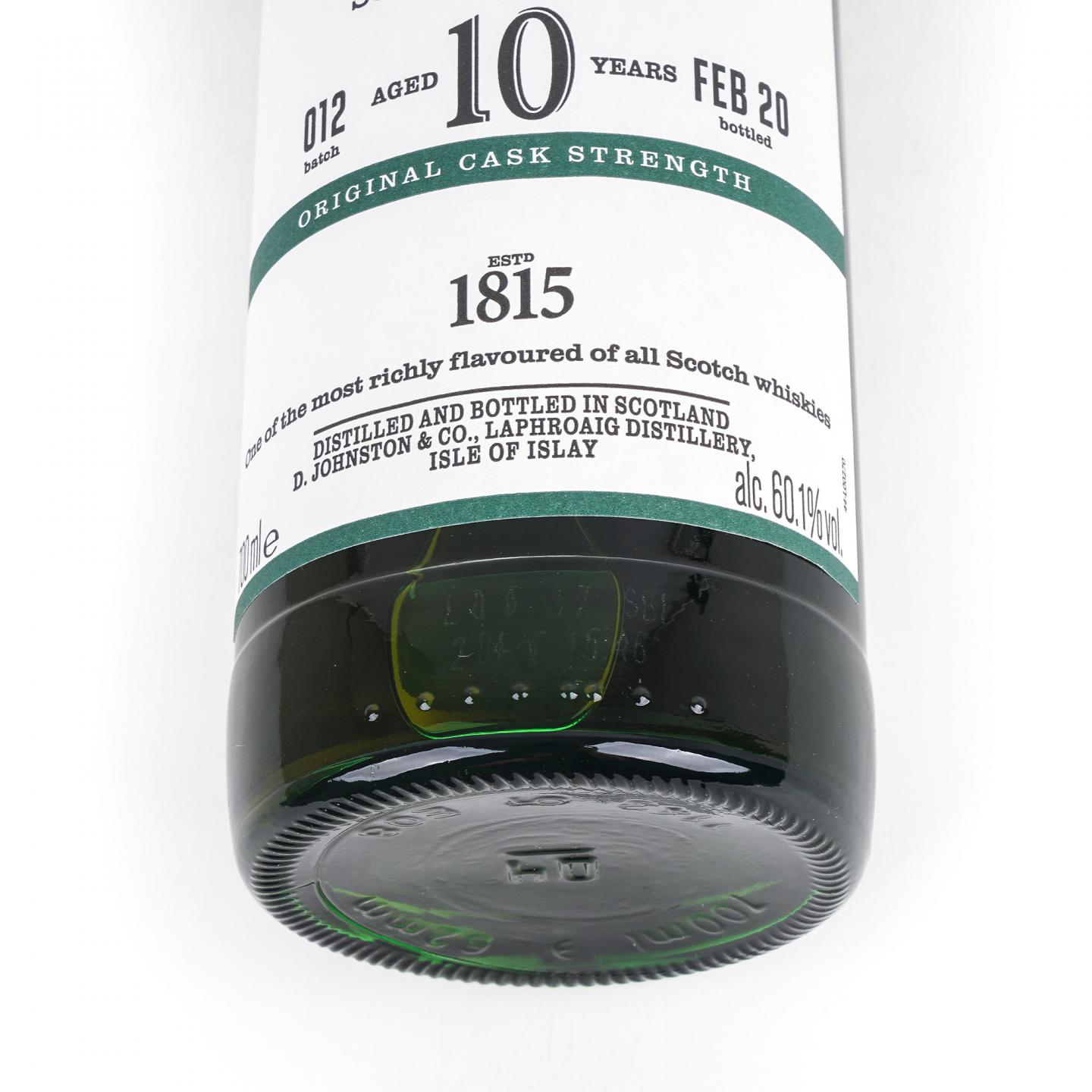 Laphroaig 拉弗格 10年 Batch 012 桶强 2020 行货