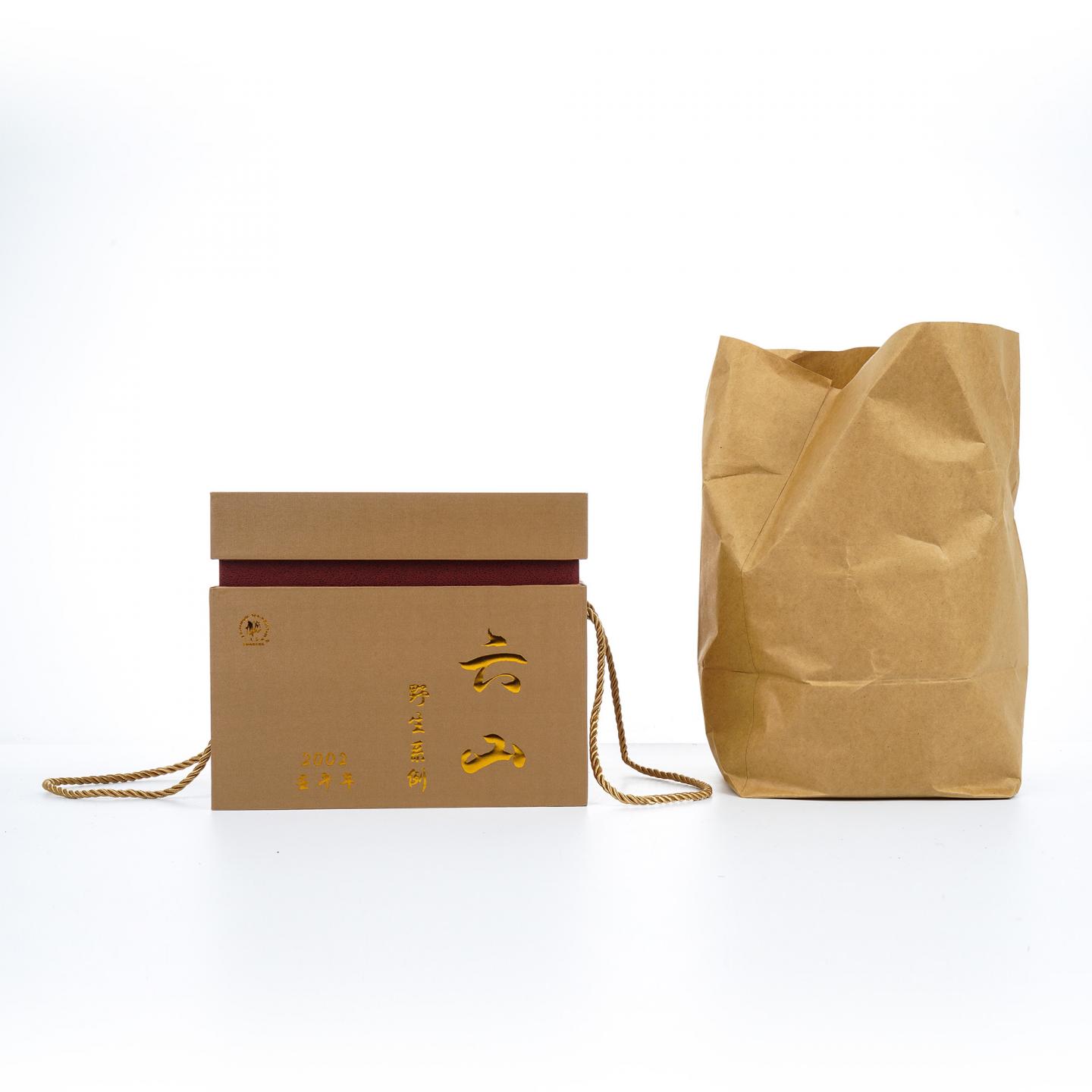 2002年 六大茶山野生系列套组 约350g*6饼组 干仓