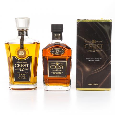 三得利 Crest 12年 金狮标 2瓶组 750ml/700ml