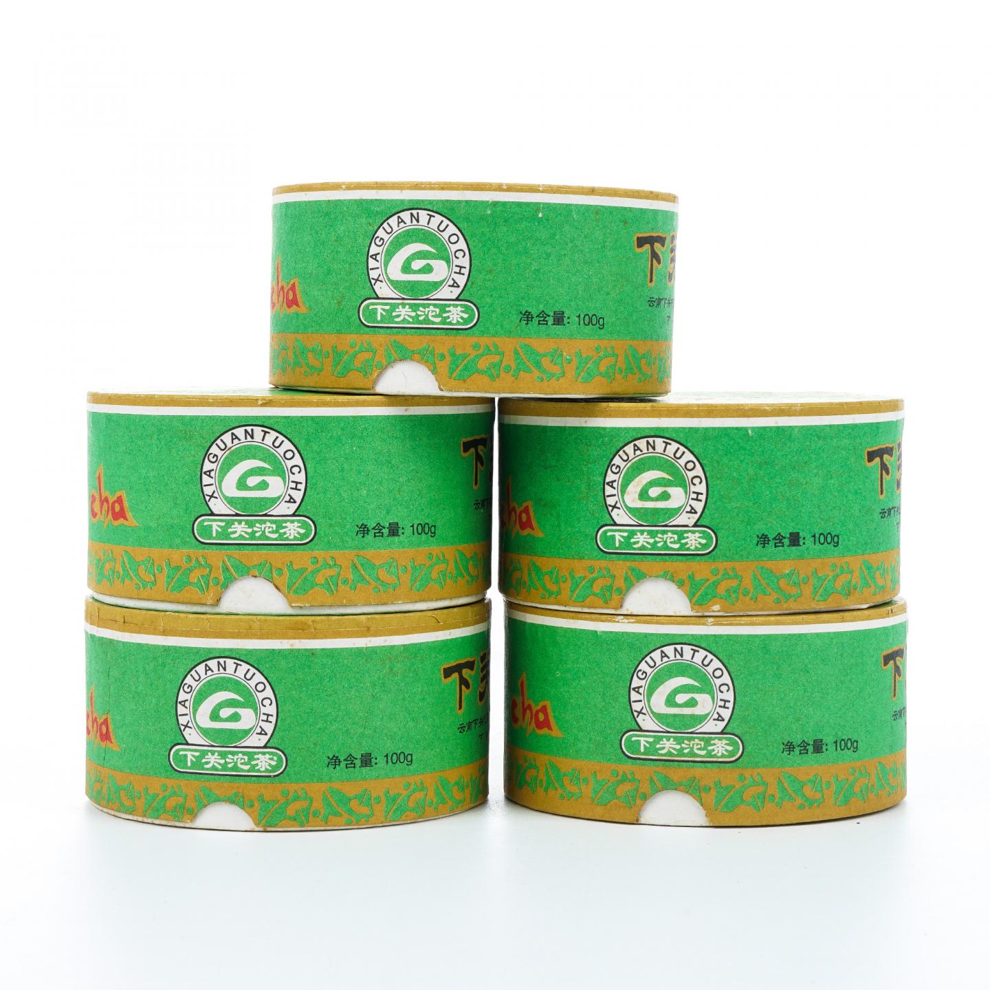 2005年 下关沱茶 5盒组*100g 干仓