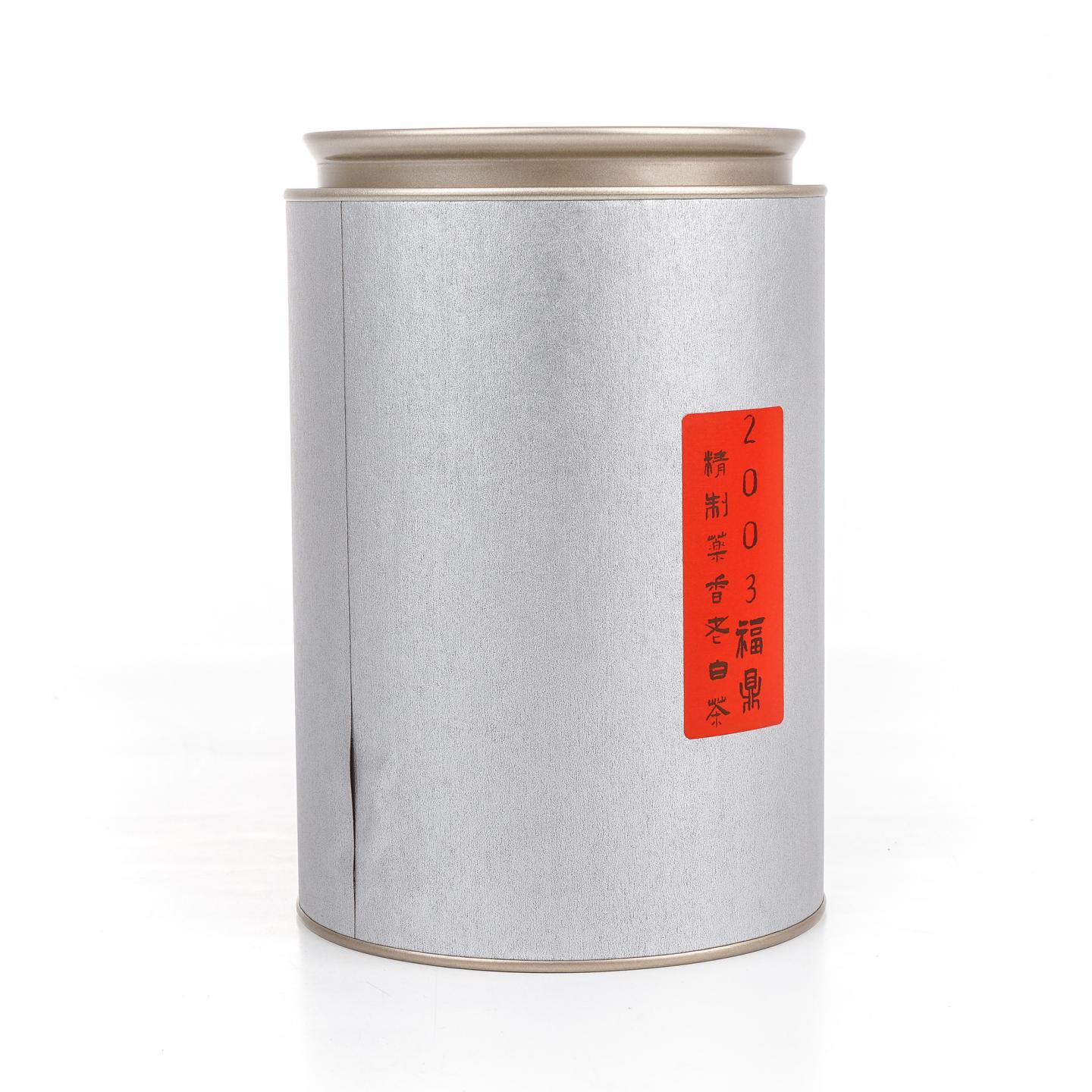 2003年 福鼎 精制药香老白茶 散茶 100g 干仓