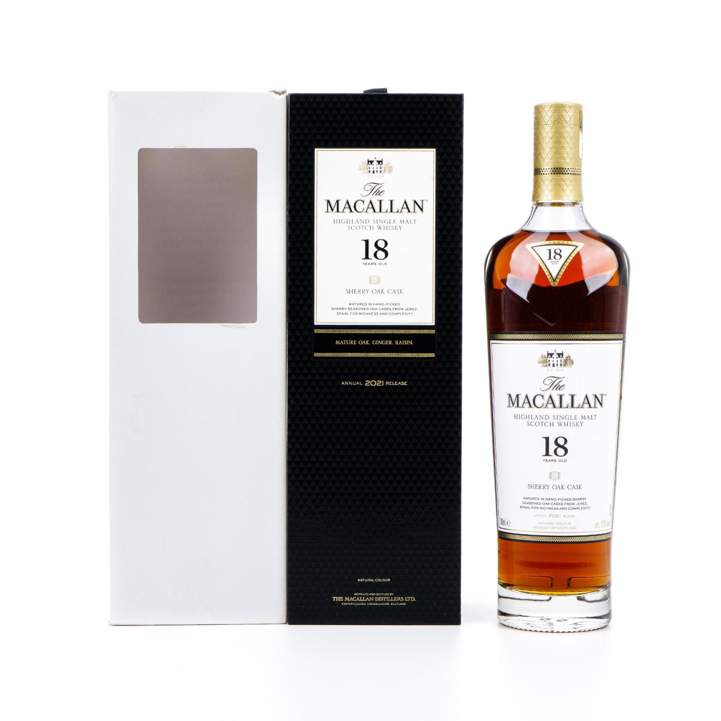 【附X光图】Macallan 麦卡伦 18年 2021 雪莉桶 700ml