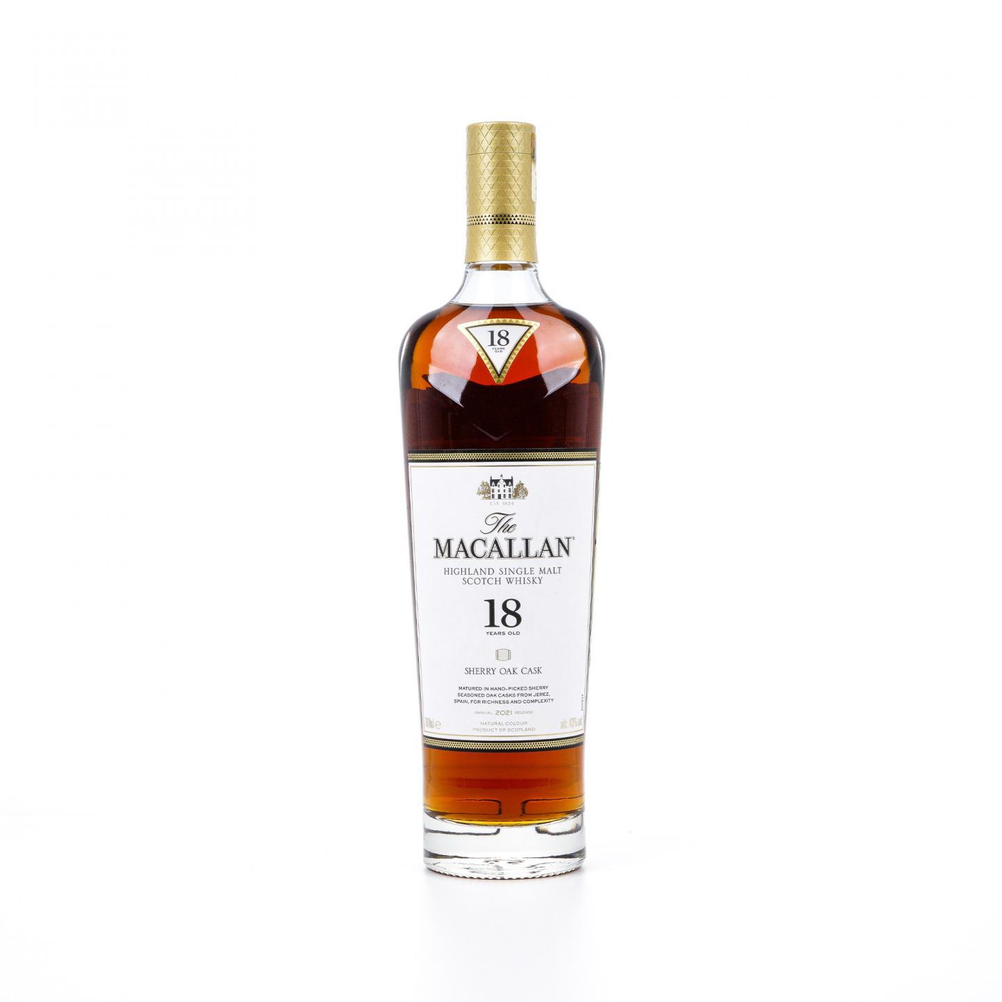 【附X光图】Macallan 麦卡伦 18年 2021 雪莉桶 700ml