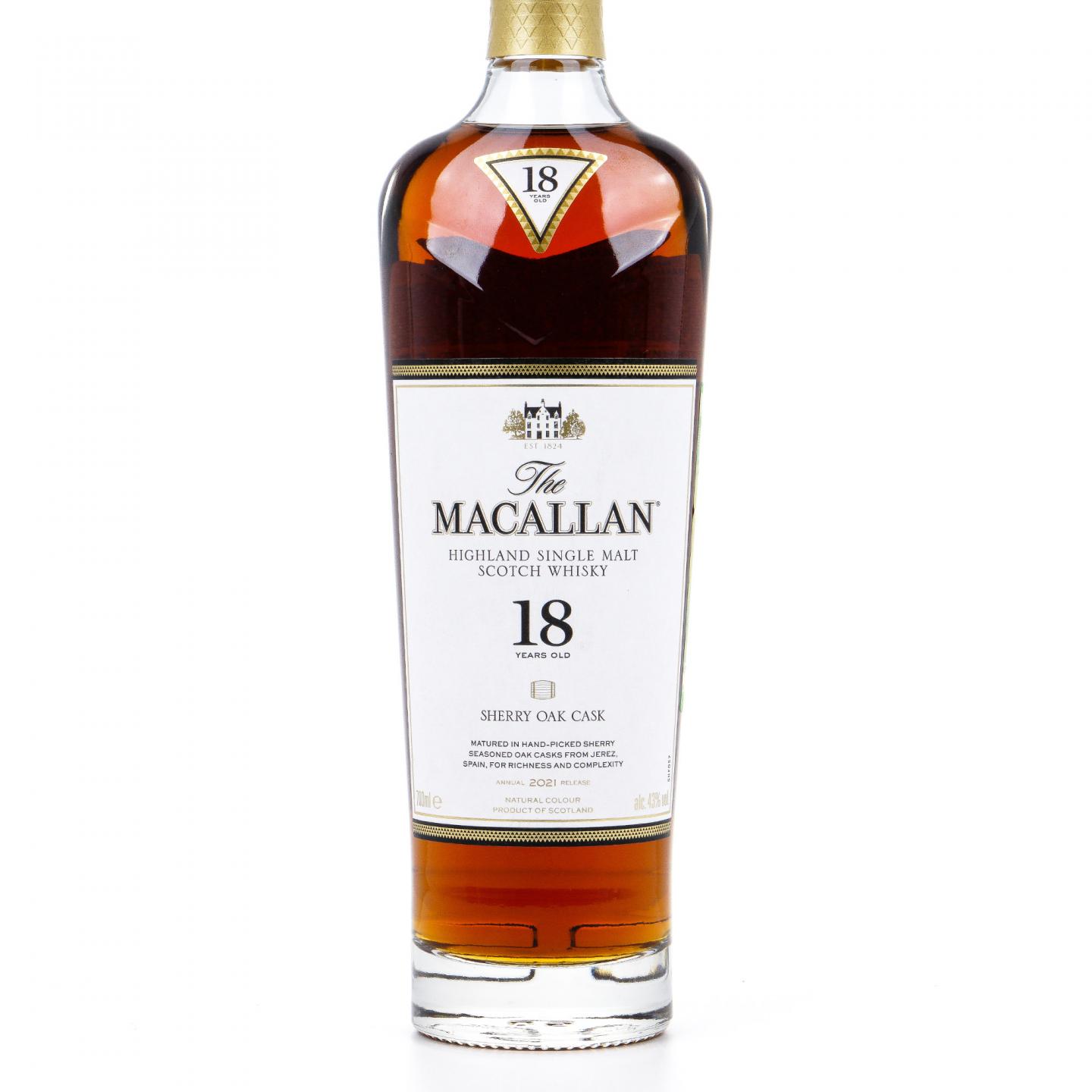 【附X光图】Macallan 麦卡伦 18年 2021 雪莉桶 700ml