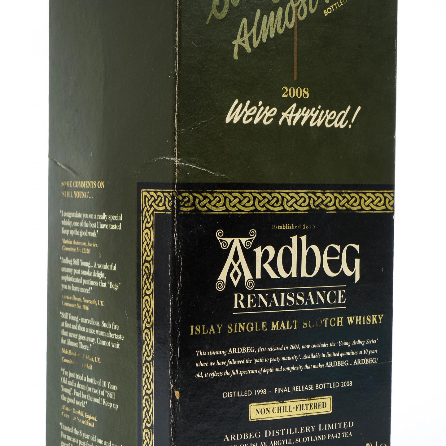 Ardbeg 阿贝 1998-2008 文艺复兴 Renaissance