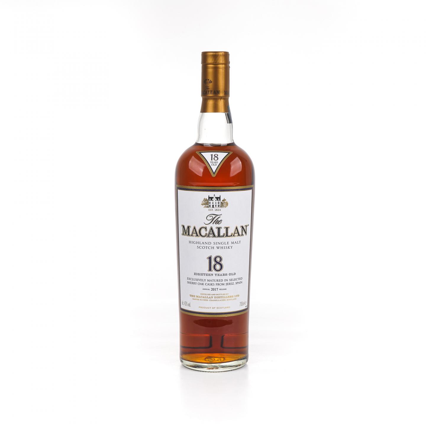 Macallan 麦卡伦 18年 2017 雪莉桶