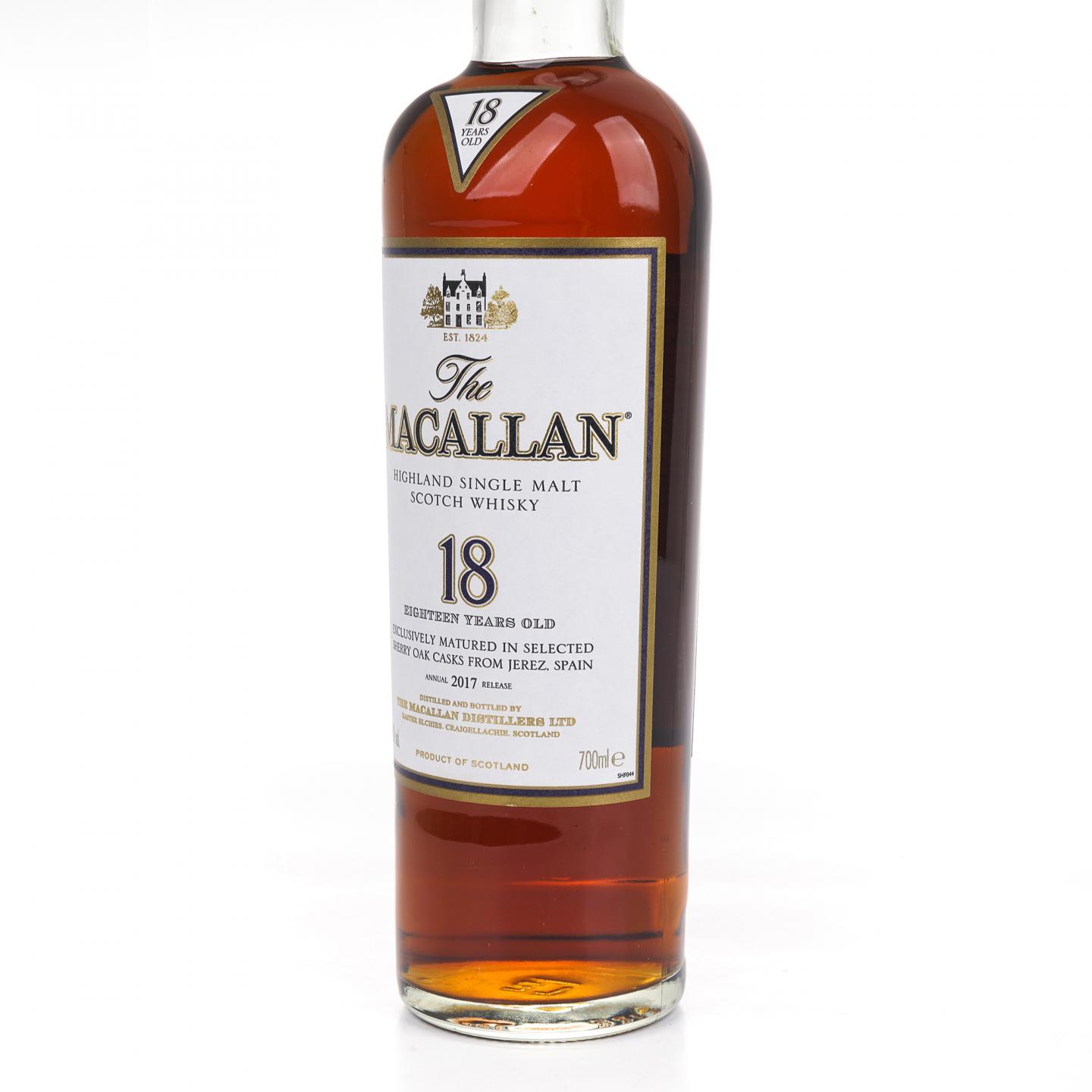 Macallan 麦卡伦 18年 2017 雪莉桶